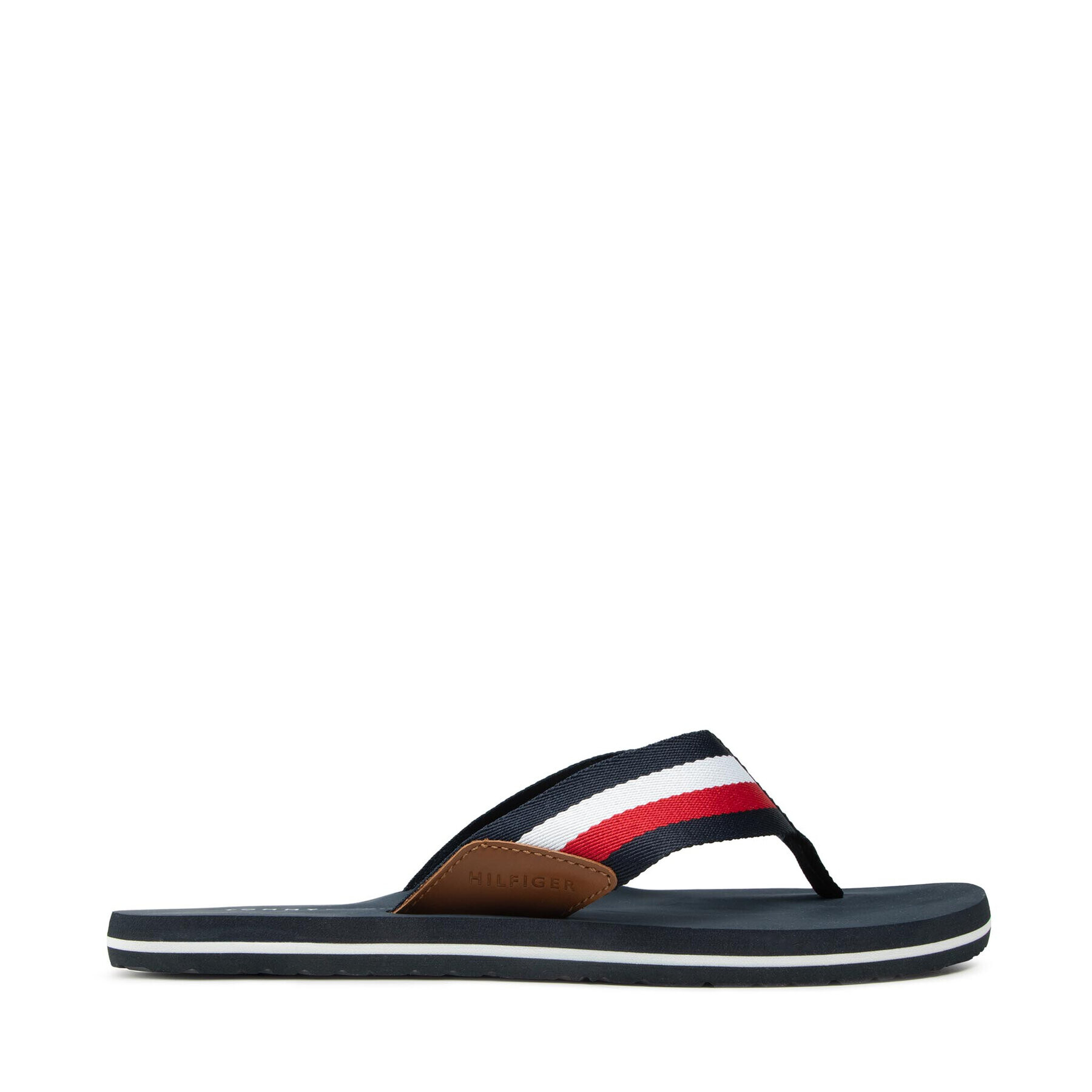 Tommy Hilfiger Джапанки Corporate Hilfiger Beach Sandal FM0FM03380 Тъмносин - Pepit.bg