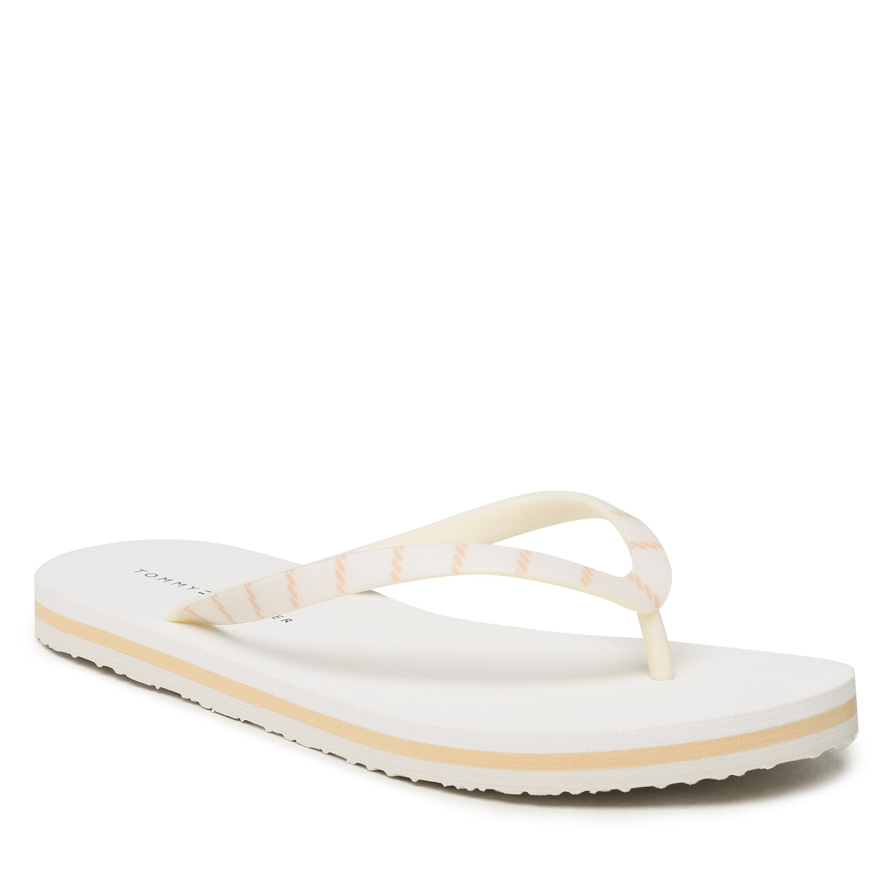 Tommy Hilfiger Джапанки Essential Beach Sandal FW0FW07141 Екрю - Pepit.bg