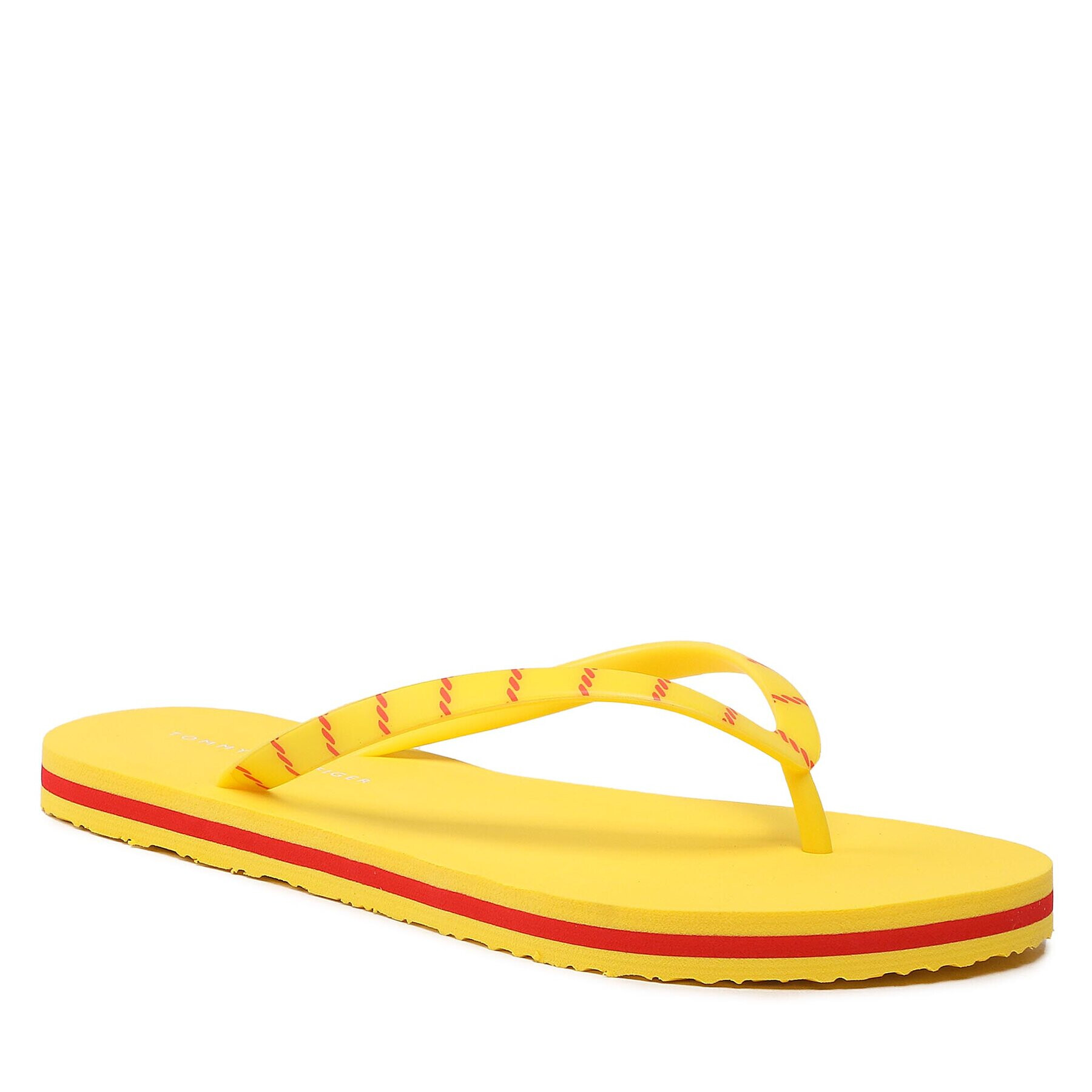 Tommy Hilfiger Джапанки Essential Beach Sandal FW0FW07141 Жълт - Pepit.bg