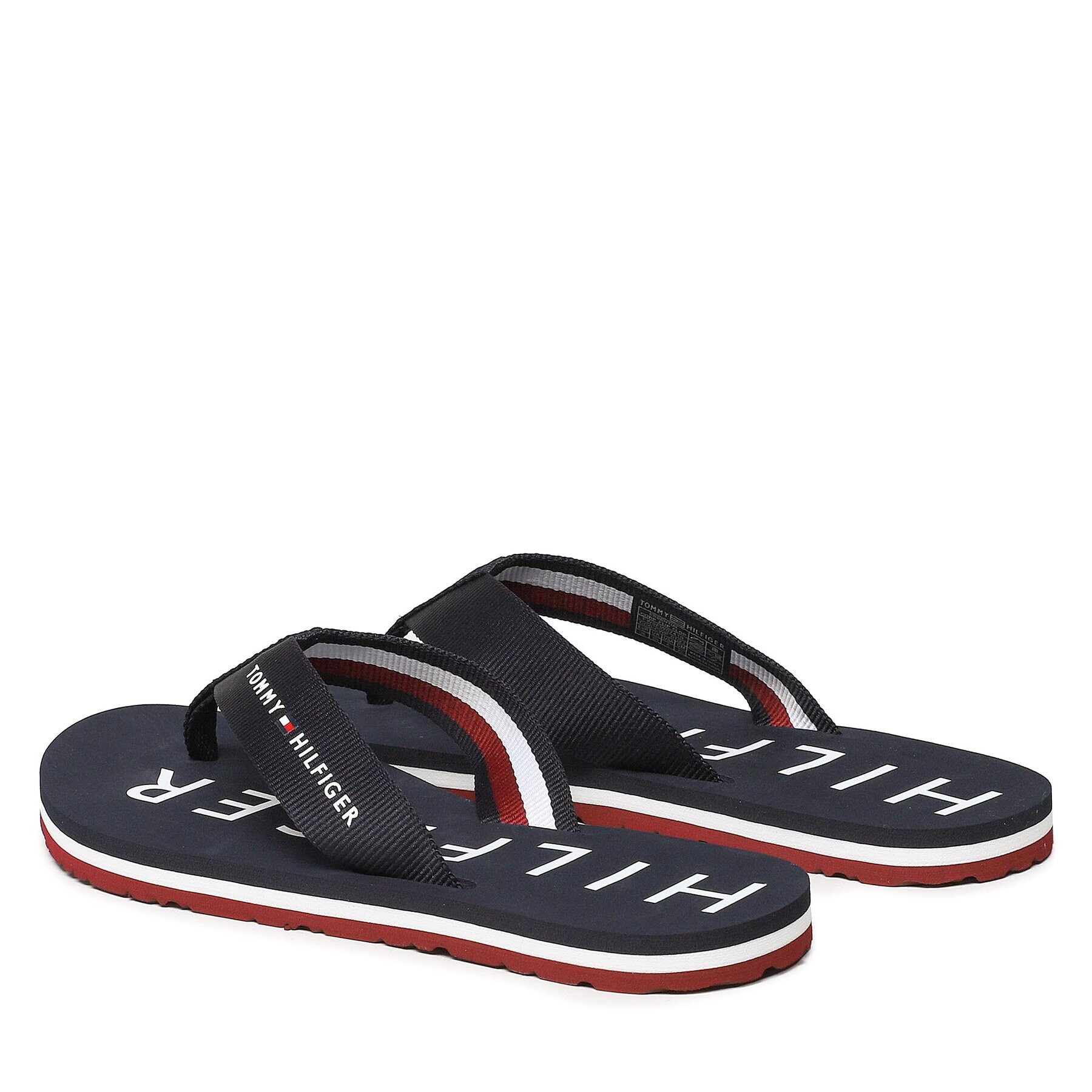 Tommy Hilfiger Джапанки Essential Corp Flip Flop FW0FW07419 Тъмносин - Pepit.bg