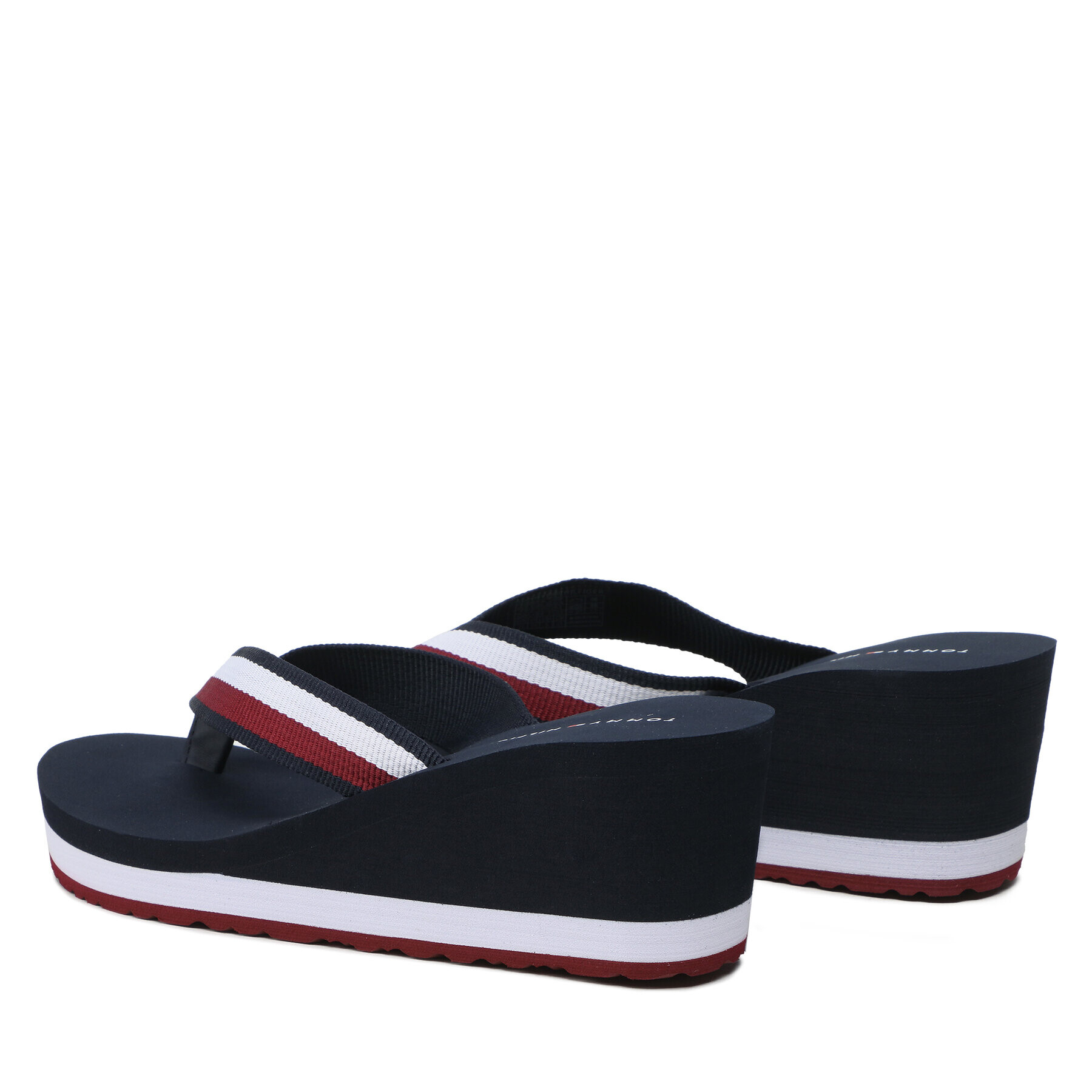 Tommy Hilfiger Джапанки Essential Corp Flip Flop Wedge FW0FW07263 Цветен - Pepit.bg