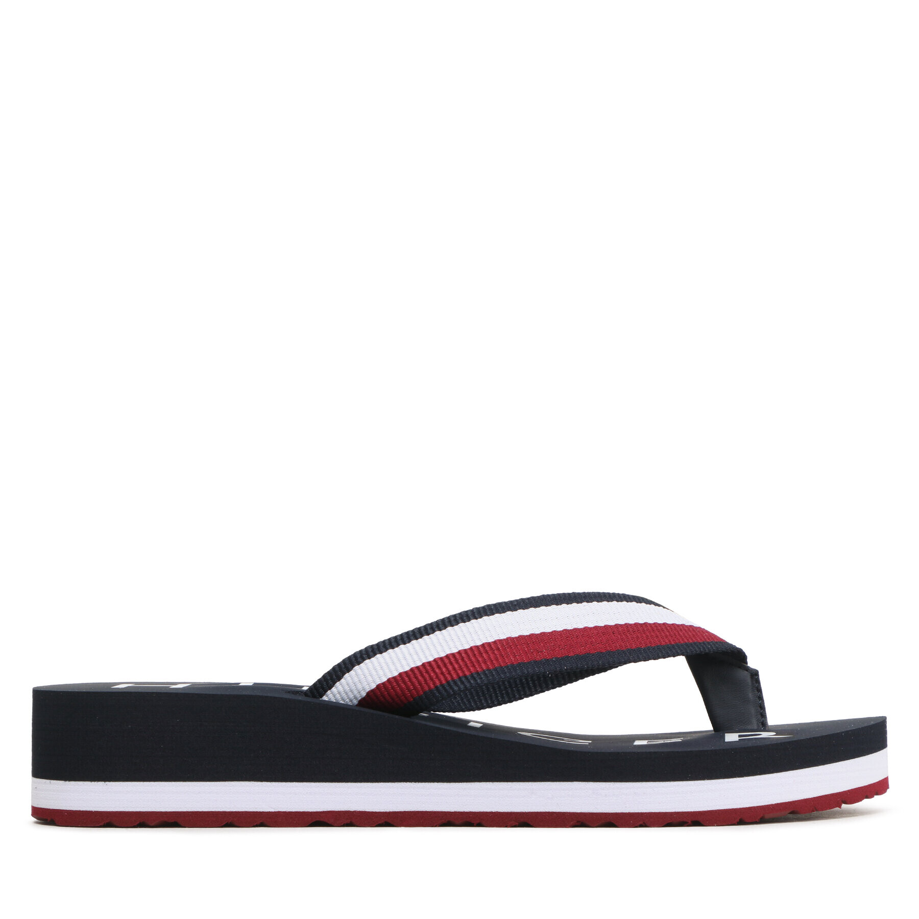 Tommy Hilfiger Джапанки Essential Corp Mid Flip Flop FW0FW07265 Тъмносин - Pepit.bg