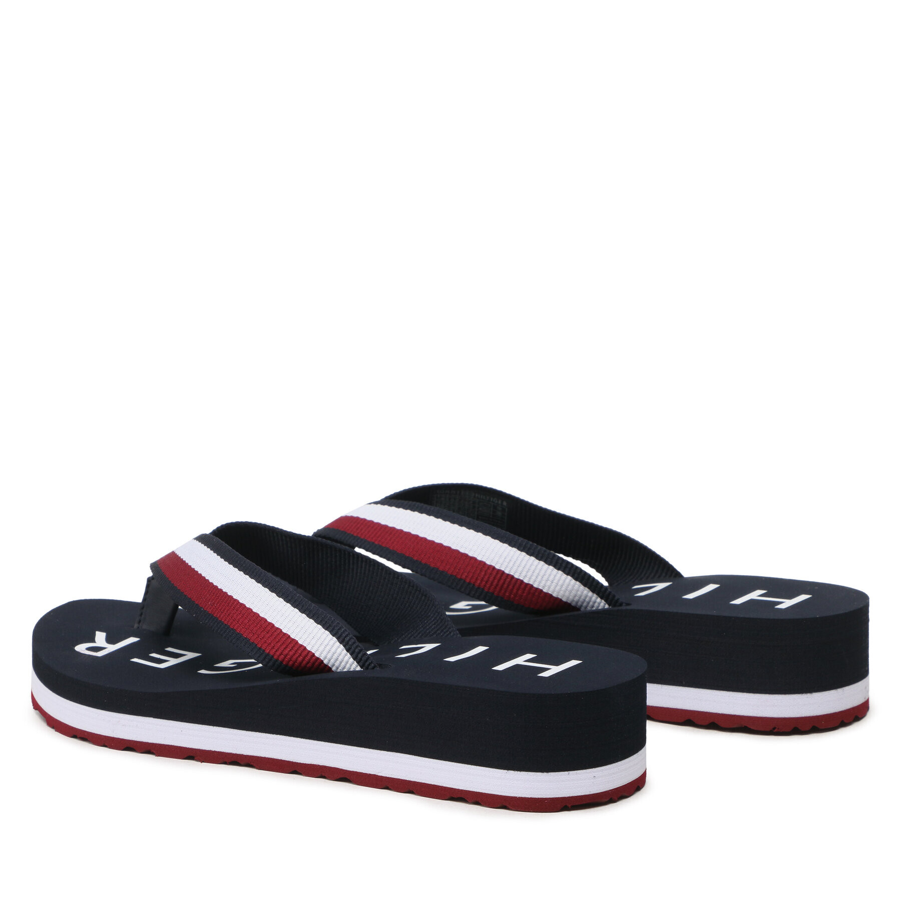 Tommy Hilfiger Джапанки Essential Corp Mid Flip Flop FW0FW07265 Тъмносин - Pepit.bg