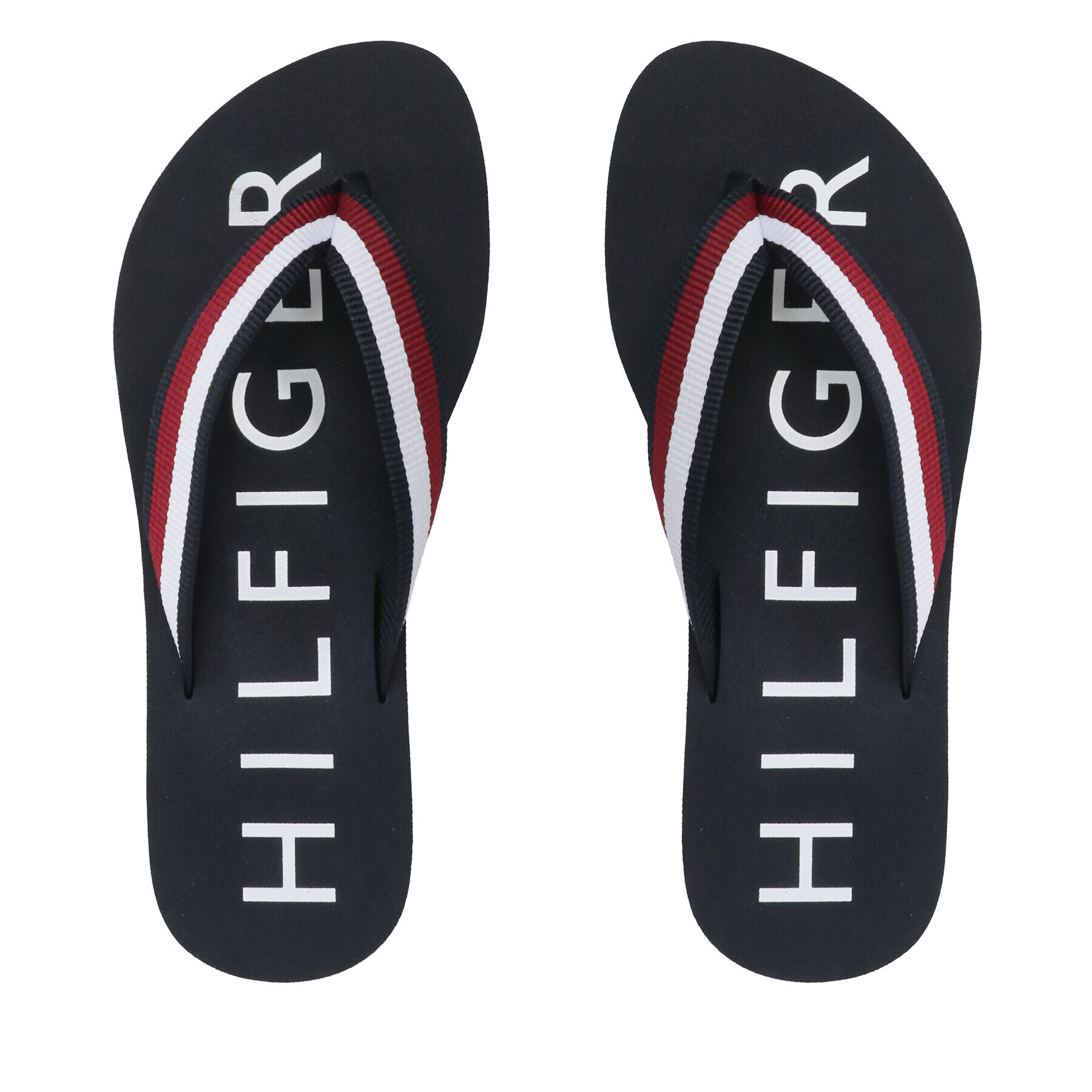 Tommy Hilfiger Джапанки Essential Corp Mid Flip Flop FW0FW07265 Тъмносин - Pepit.bg