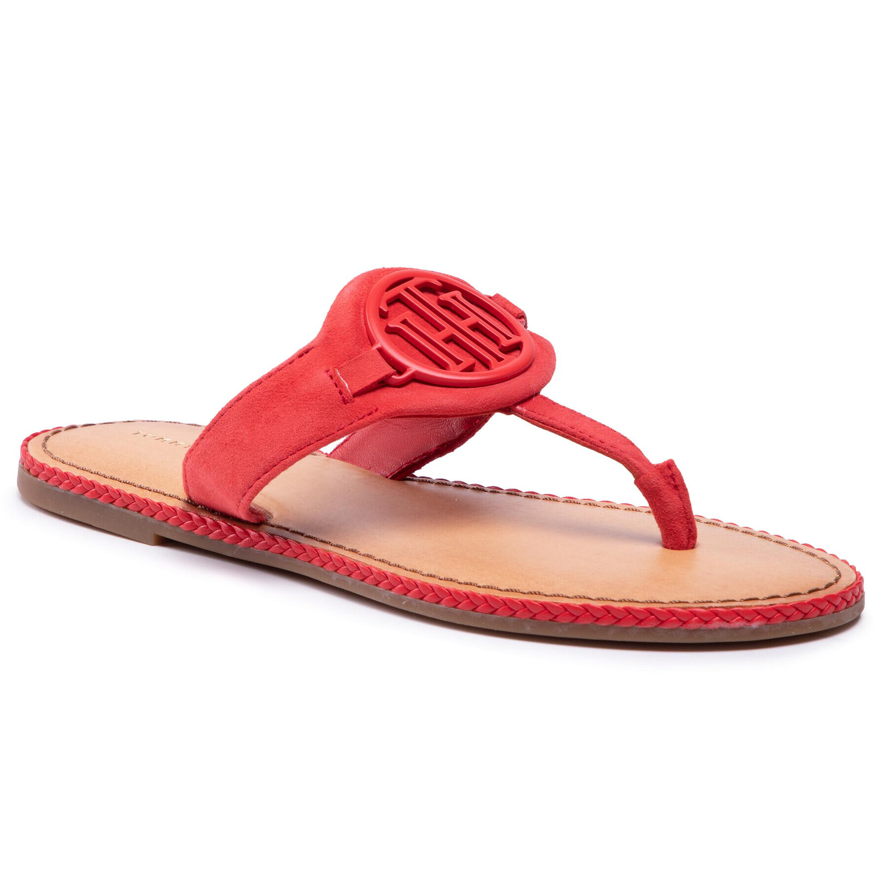 Tommy Hilfiger Джапанки Essential Hardware Flat Sandal FW0FW05592 Виолетов - Pepit.bg