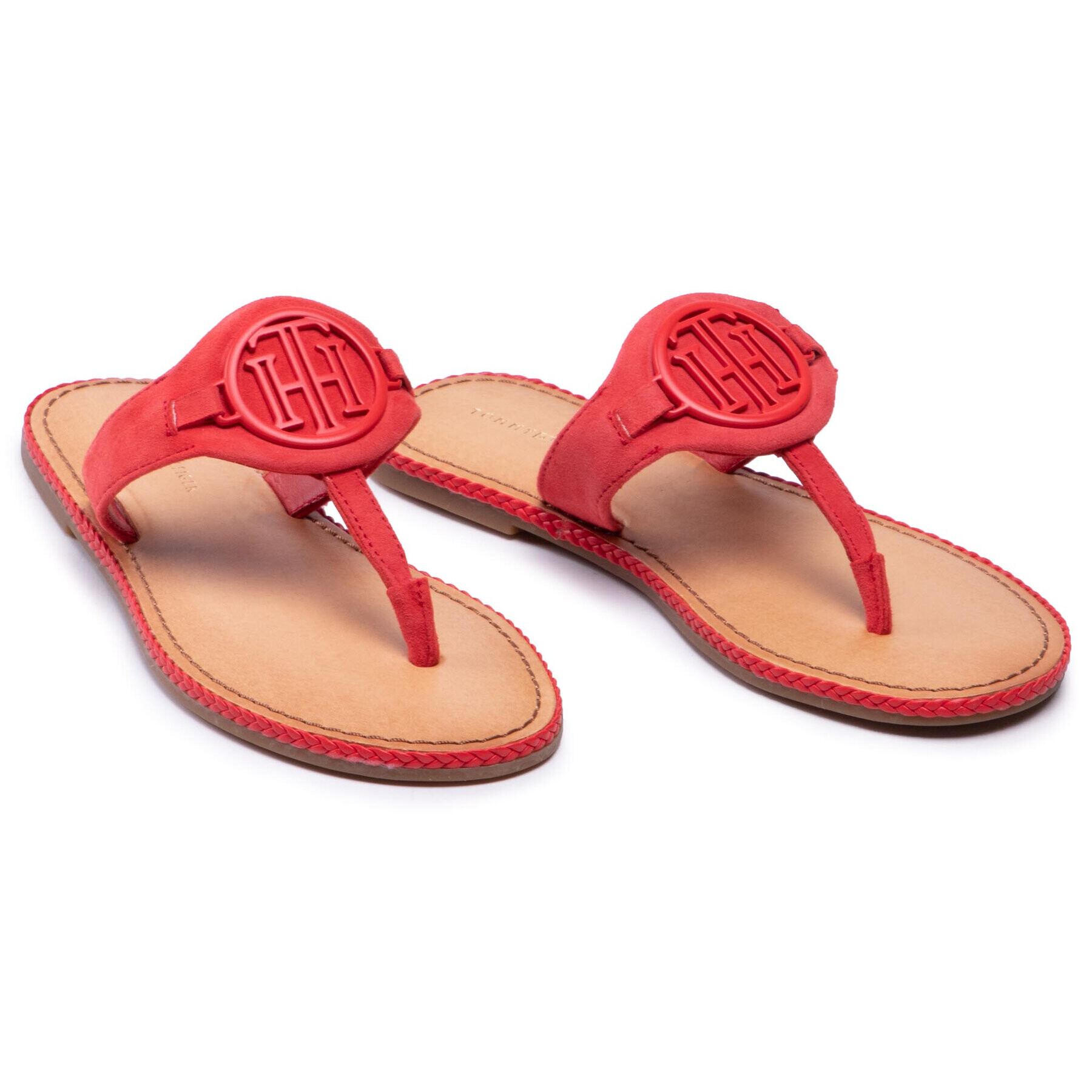 Tommy Hilfiger Джапанки Essential Hardware Flat Sandal FW0FW05592 Виолетов - Pepit.bg