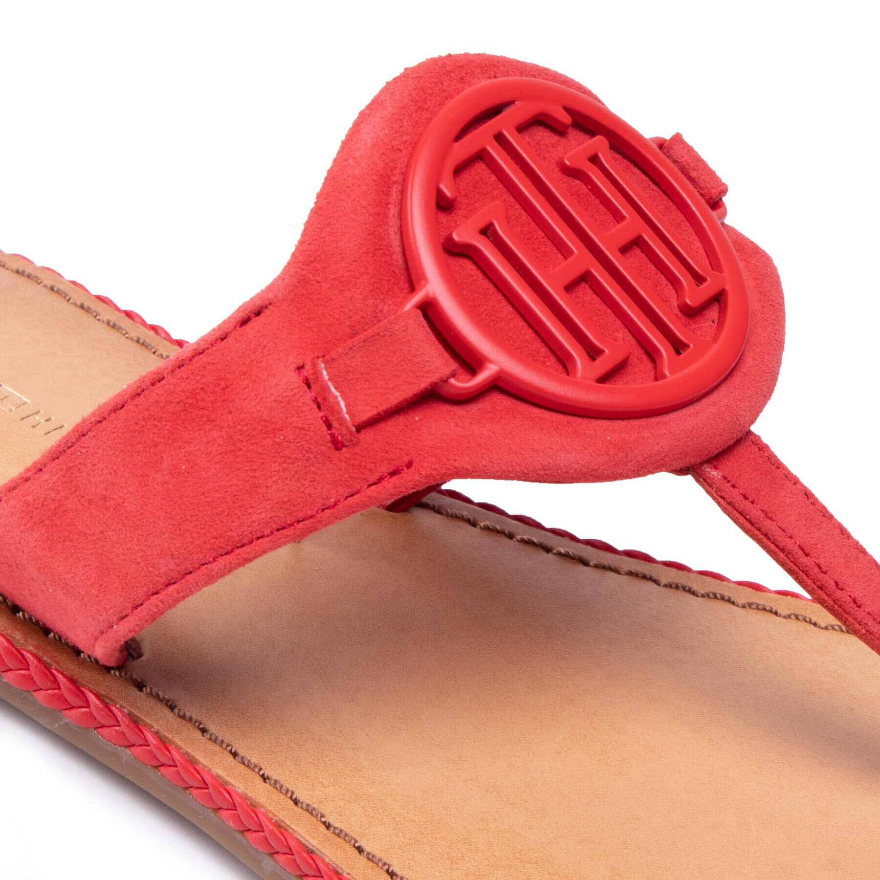 Tommy Hilfiger Джапанки Essential Hardware Flat Sandal FW0FW05592 Виолетов - Pepit.bg