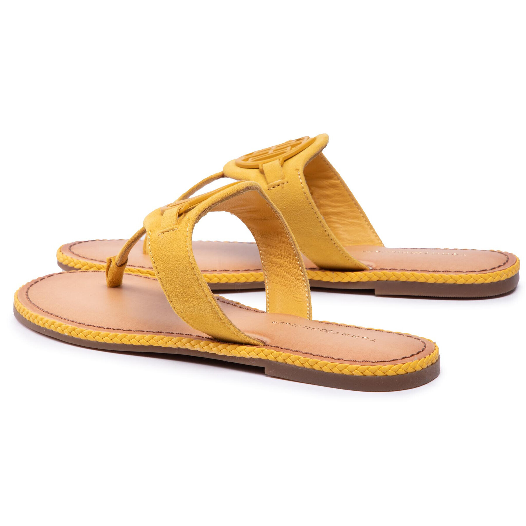 Tommy Hilfiger Джапанки Essential Hardware Flat Sandal FW0FW05592 Жълт - Pepit.bg