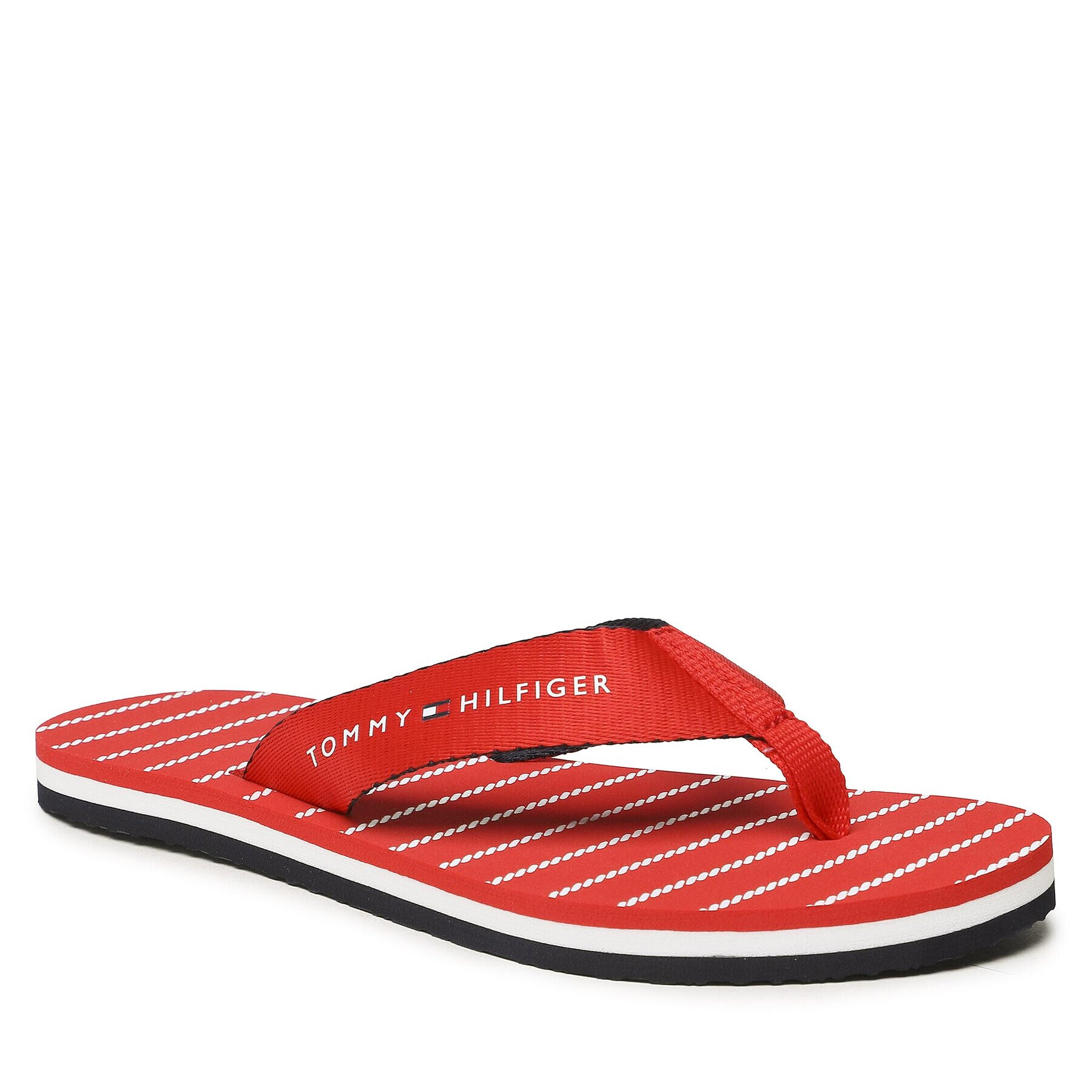 Tommy Hilfiger Джапанки Essential Rope Sandal FW0FW07142 Червен - Pepit.bg