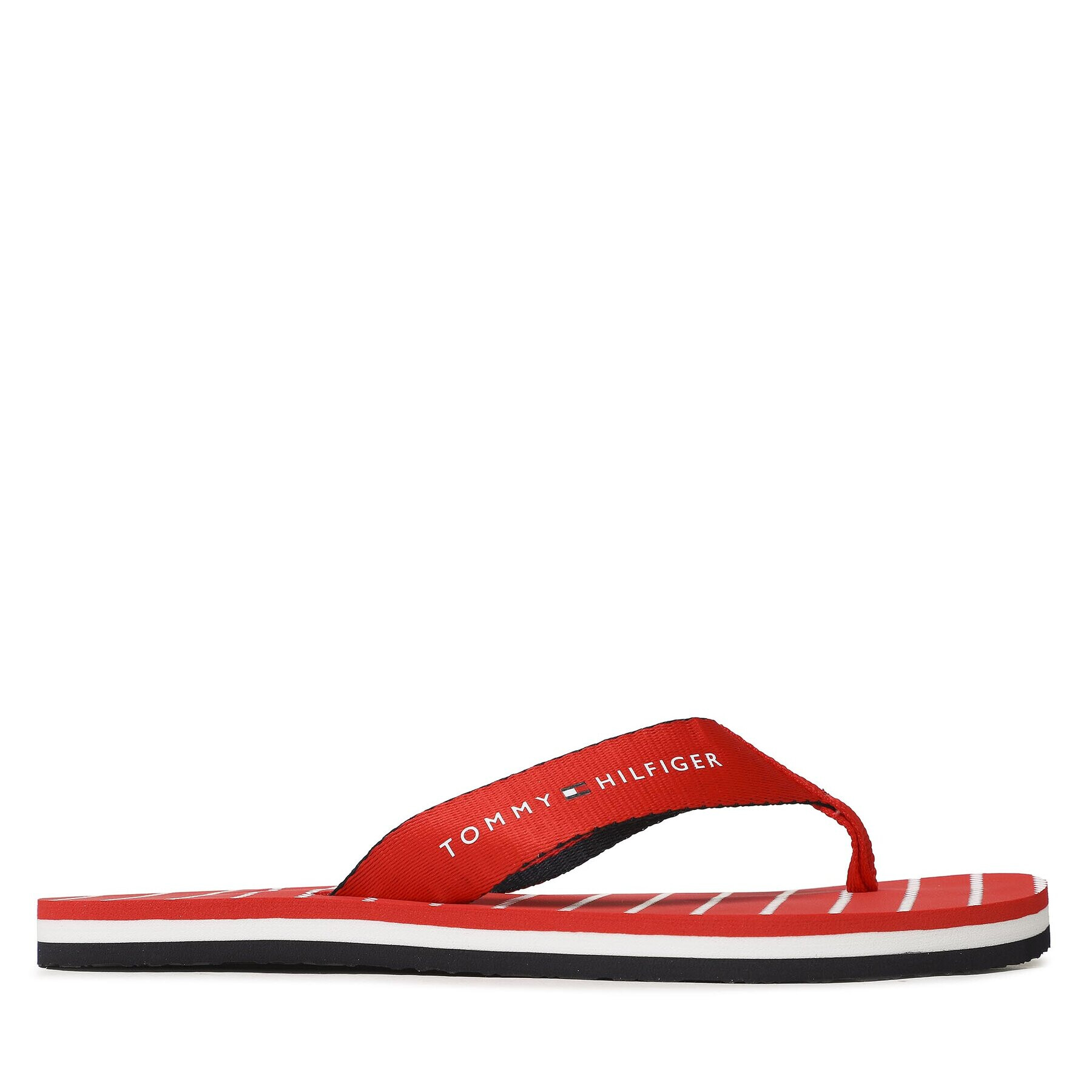 Tommy Hilfiger Джапанки Essential Rope Sandal FW0FW07142 Червен - Pepit.bg