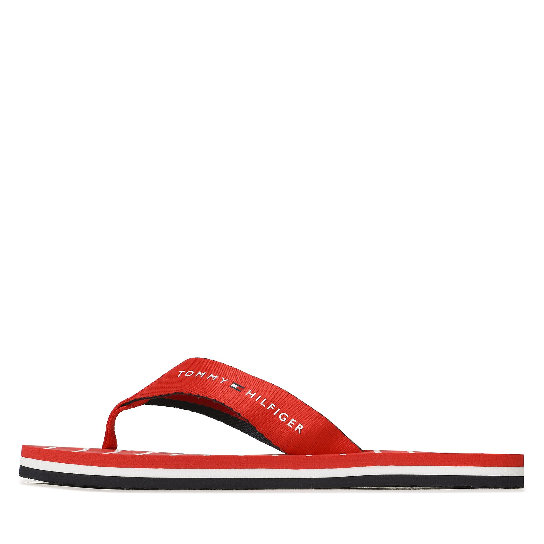 Tommy Hilfiger Джапанки Essential Rope Sandal FW0FW07142 Червен - Pepit.bg