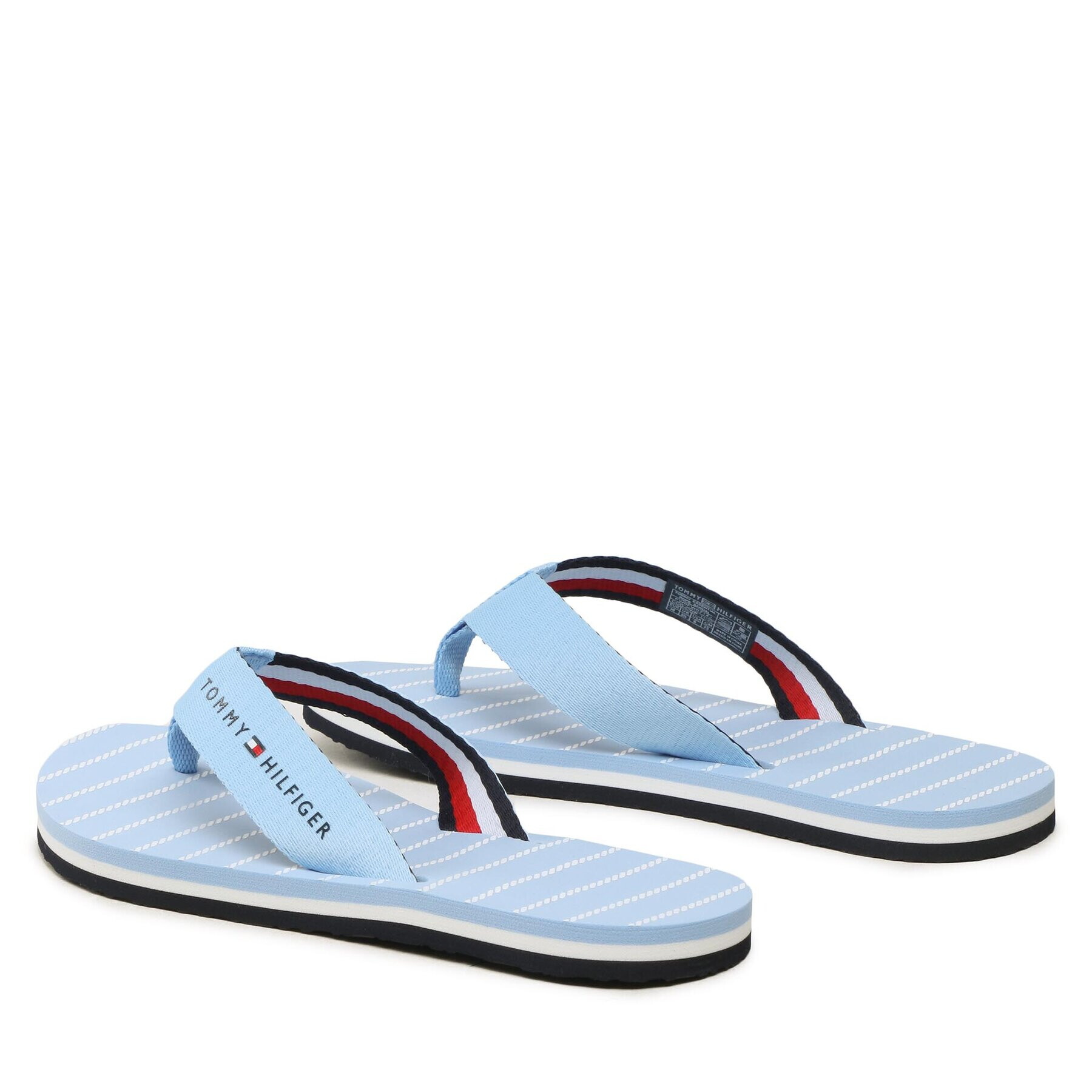 Tommy Hilfiger Джапанки Essential Rope Sandal FW0FW07142 Син - Pepit.bg