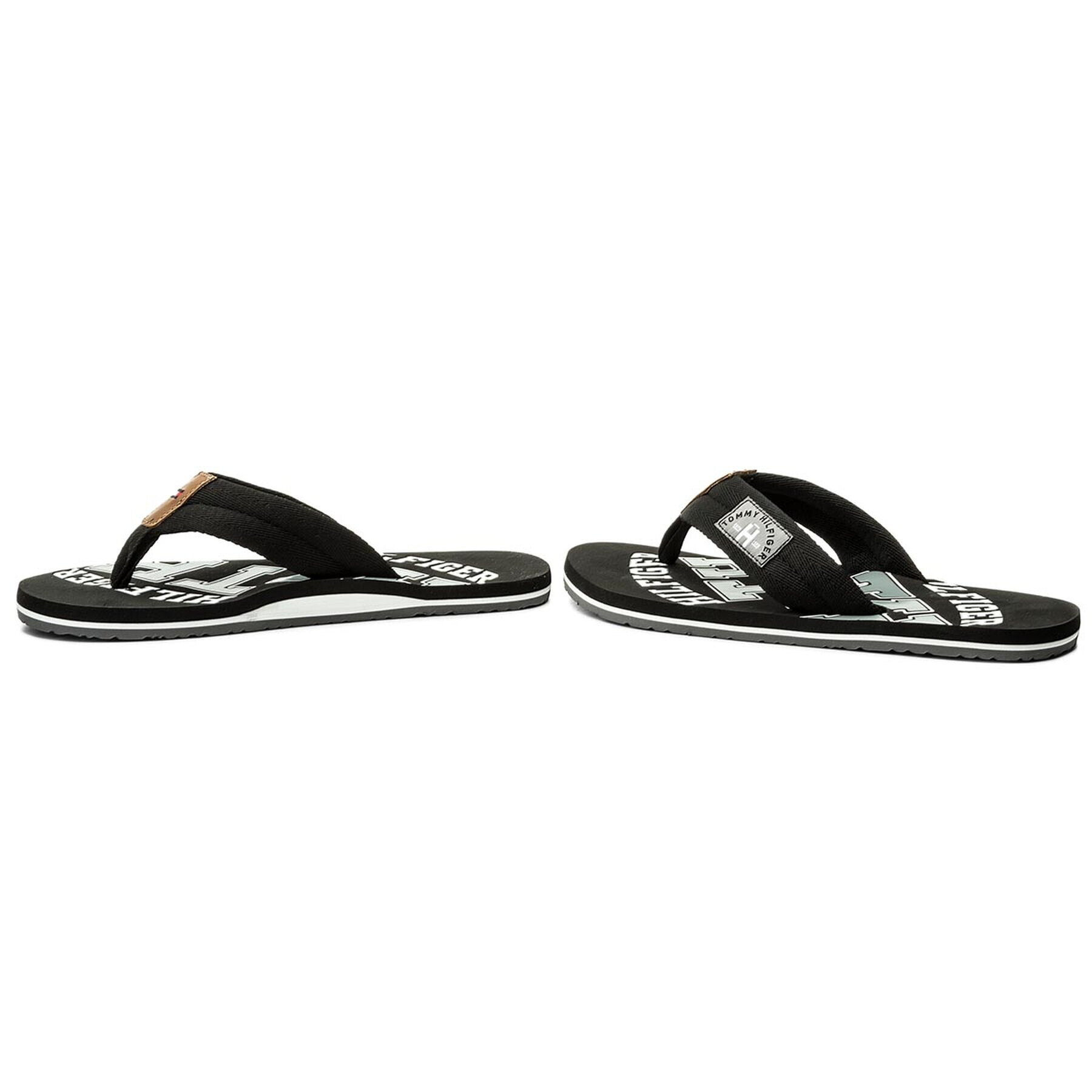 Tommy Hilfiger Джапанки Essential Th Beach Sandal FM0FM01369 Черен - Pepit.bg