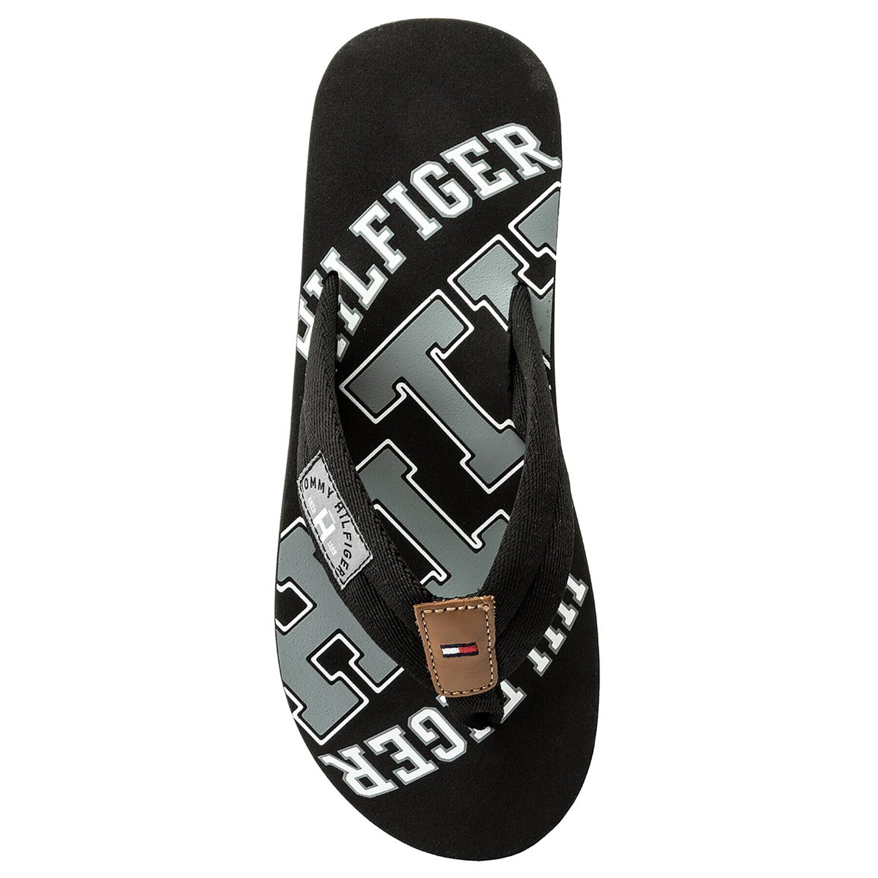 Tommy Hilfiger Джапанки Essential Th Beach Sandal FM0FM01369 Черен - Pepit.bg