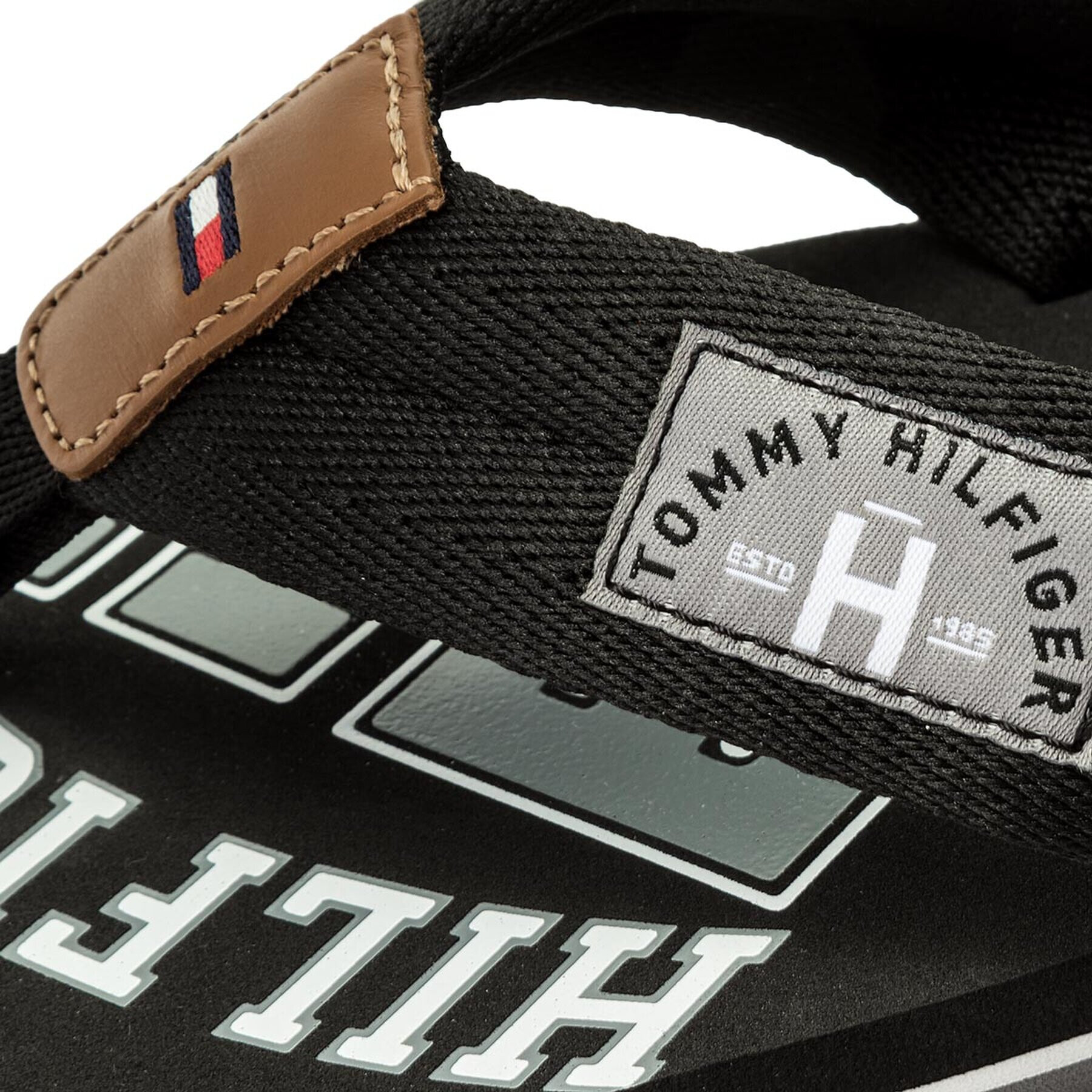 Tommy Hilfiger Джапанки Essential Th Beach Sandal FM0FM01369 Черен - Pepit.bg