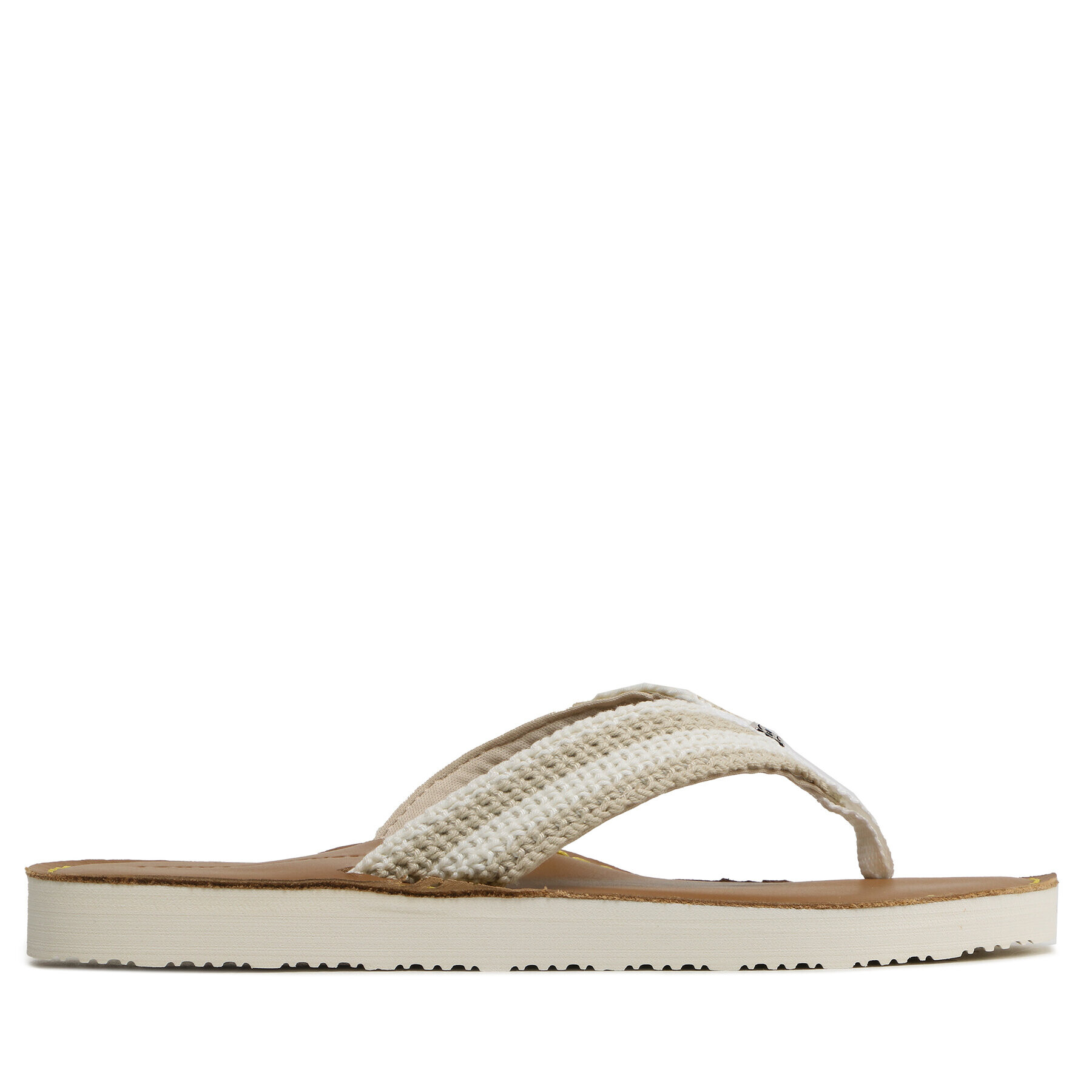 Tommy Hilfiger Джапанки Feminne Crochet Flip Flop FW0FW07261 Екрю - Pepit.bg