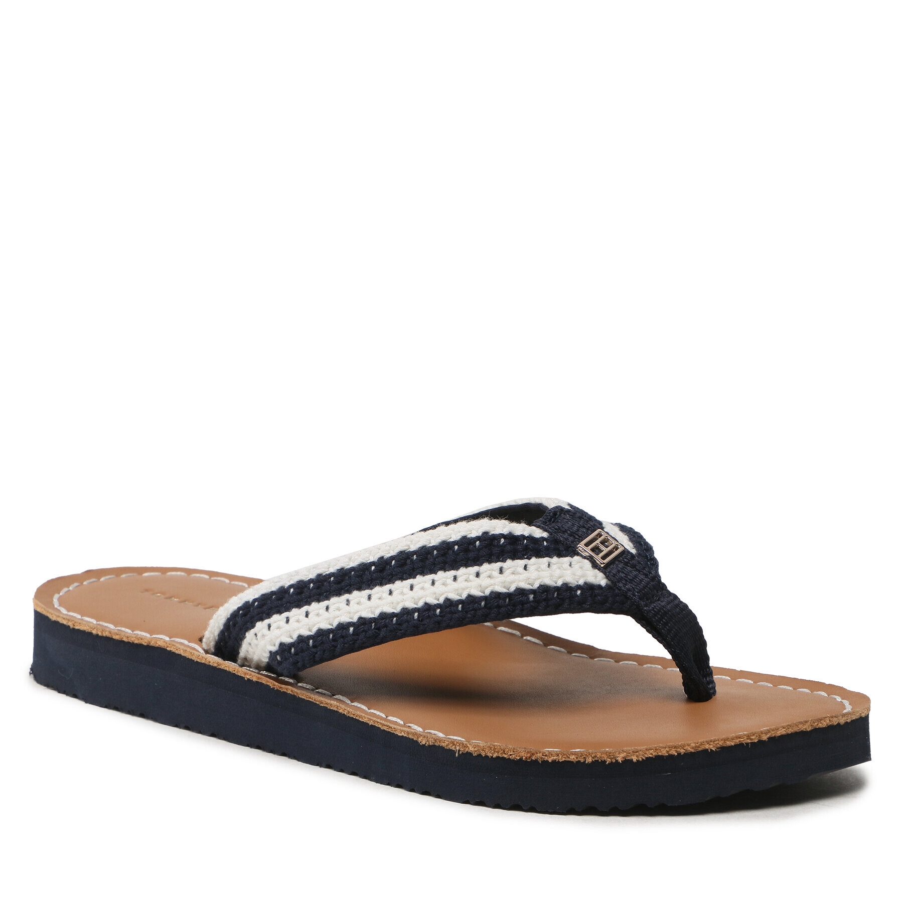 Tommy Hilfiger Джапанки Feminne Crochet Flip Flop FW0FW07261 Тъмносин - Pepit.bg