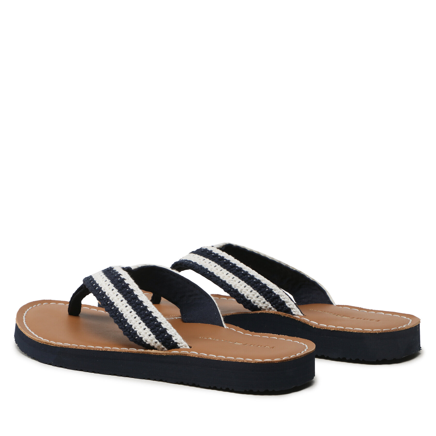 Tommy Hilfiger Джапанки Feminne Crochet Flip Flop FW0FW07261 Тъмносин - Pepit.bg