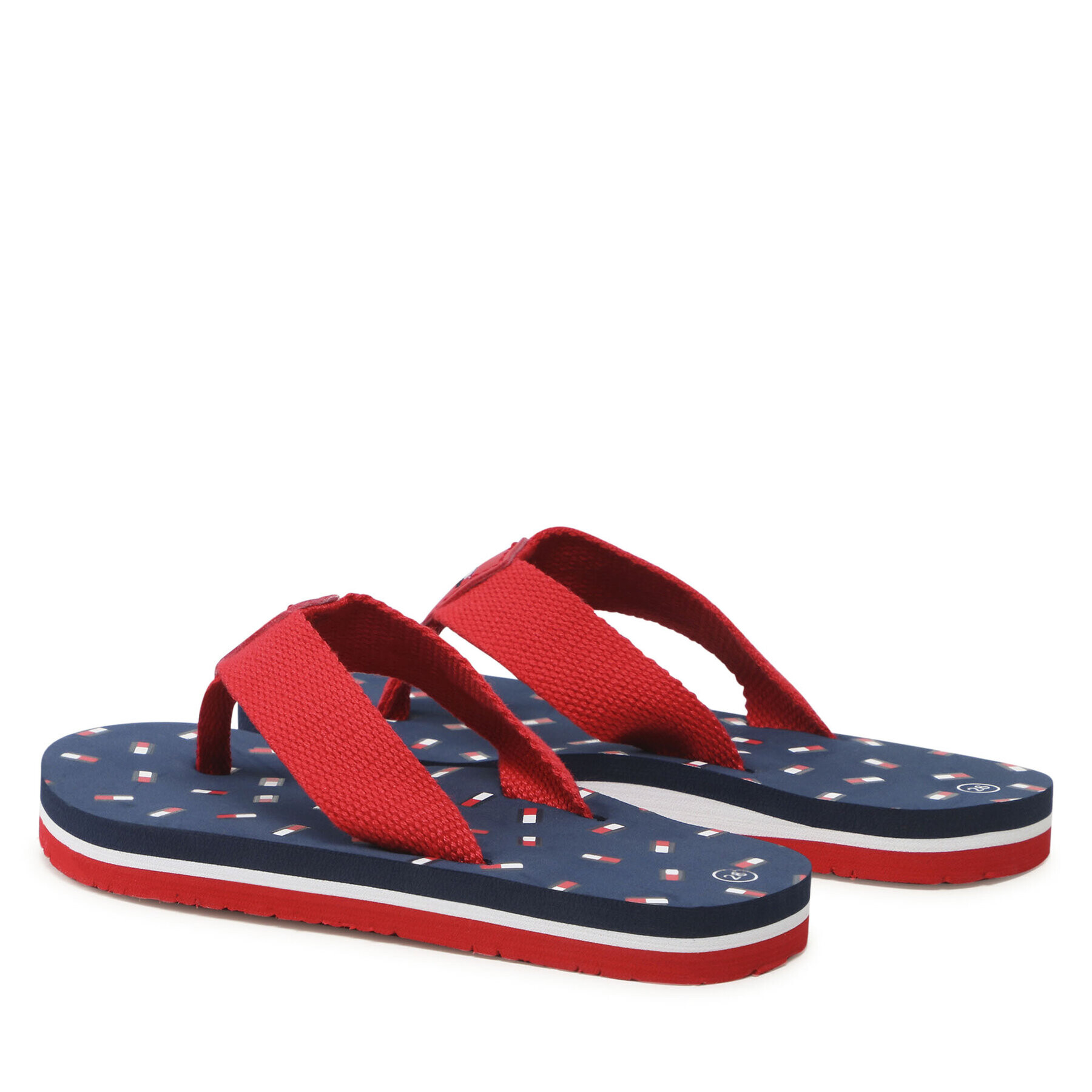 Tommy Hilfiger Джапанки Flag Flip Flop T3X8-32923-0058 M Червен - Pepit.bg