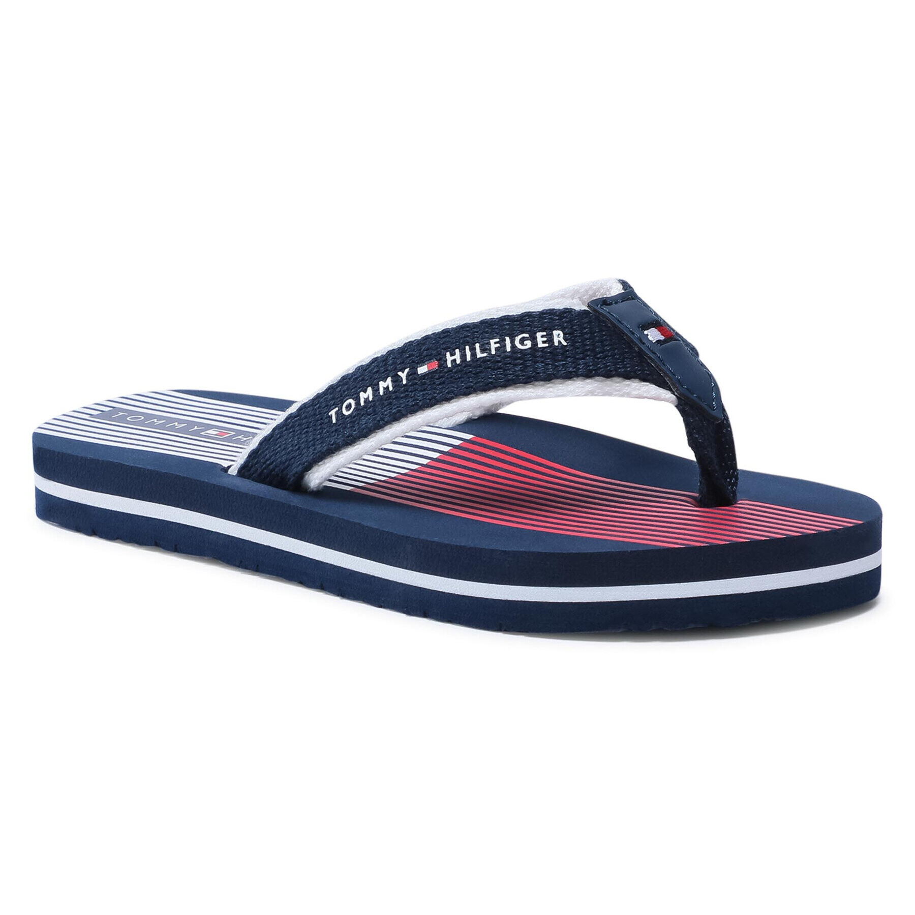 Tommy Hilfiger Джапанки Flag Print Flip Flop T3B0-30984-0058 M Тъмносин - Pepit.bg