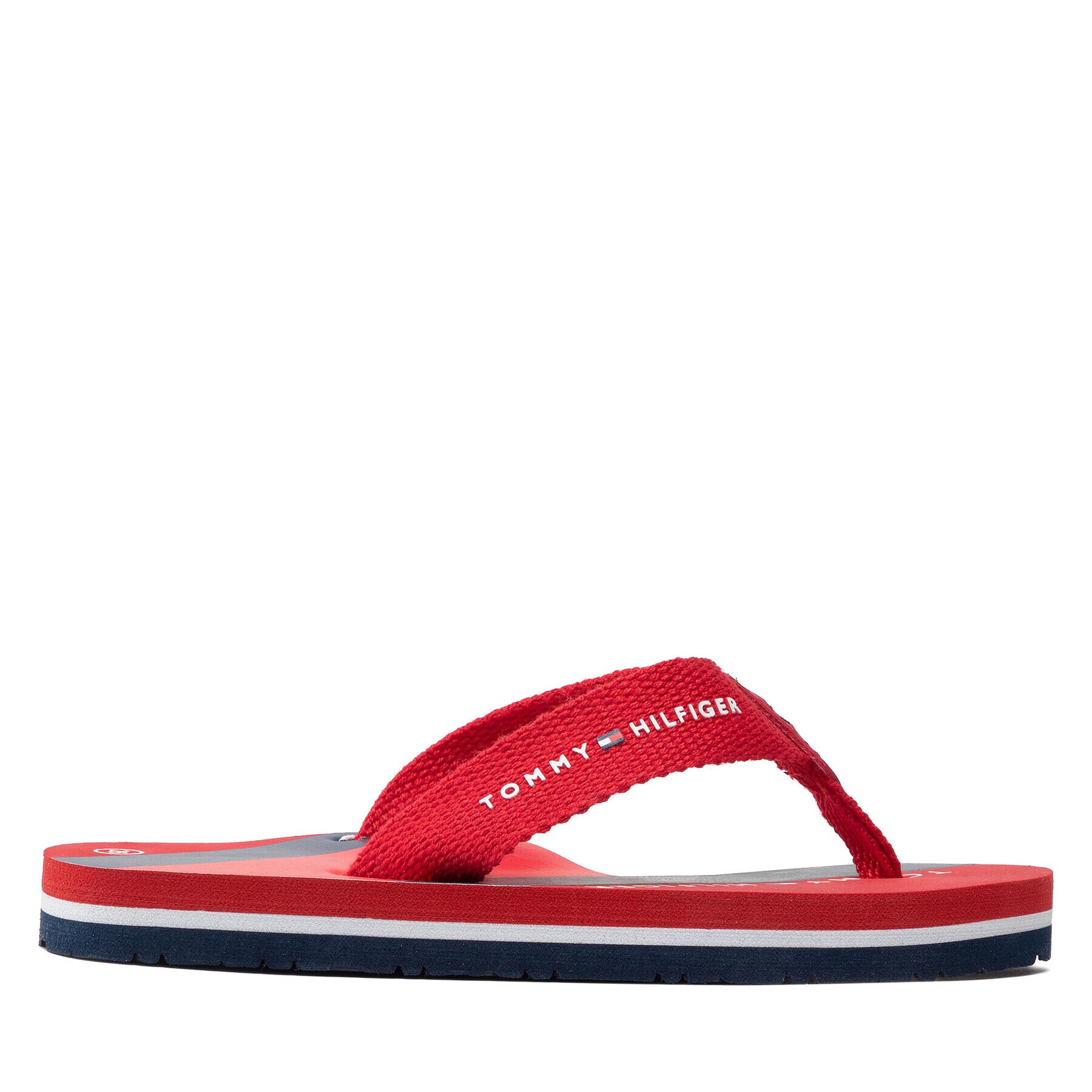 Tommy Hilfiger Джапанки Flag Print Flip Flop T3B8-32267-0058 M Червен - Pepit.bg