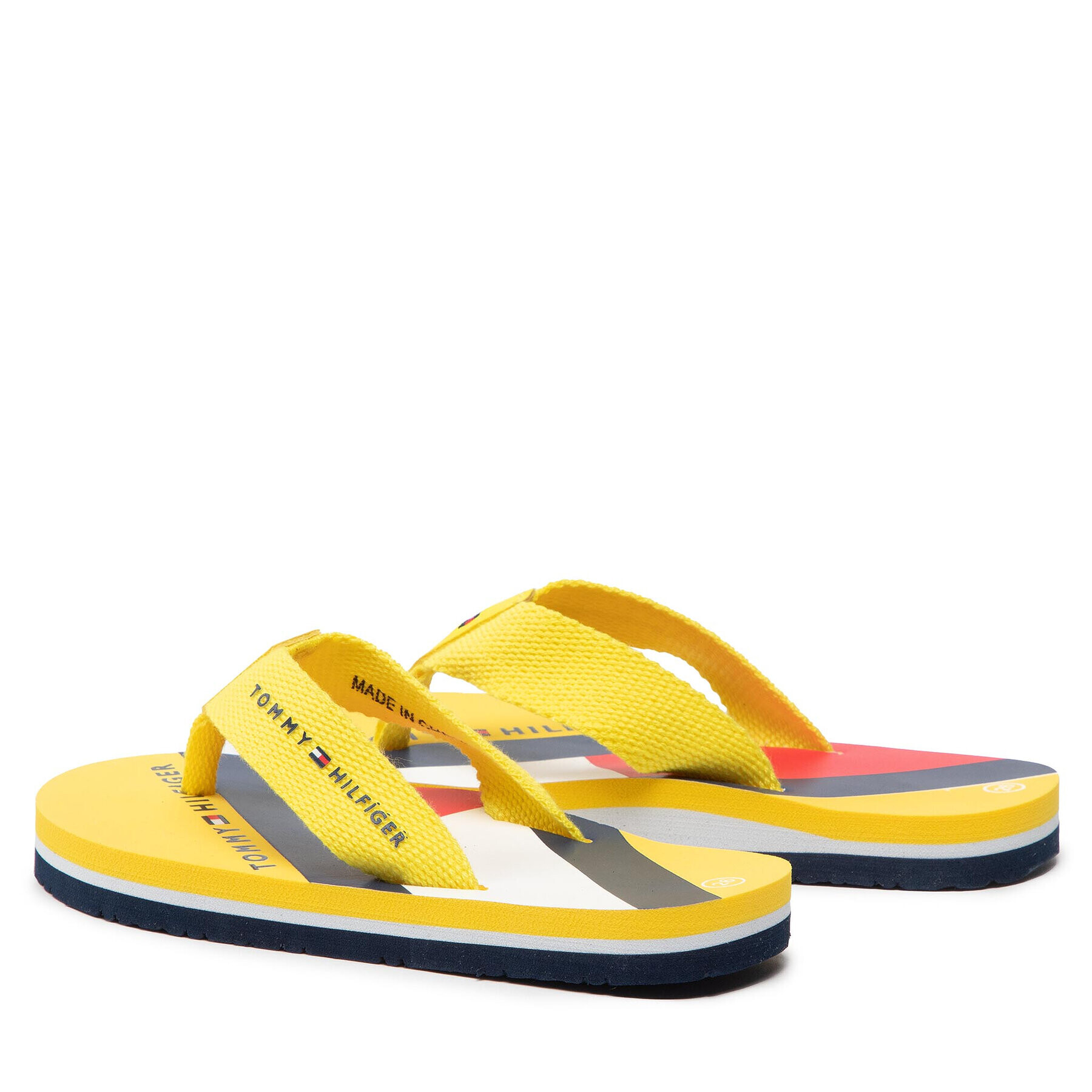 Tommy Hilfiger Джапанки Flag Print Flip Flop T3B8-32267-0058 M Жълт - Pepit.bg