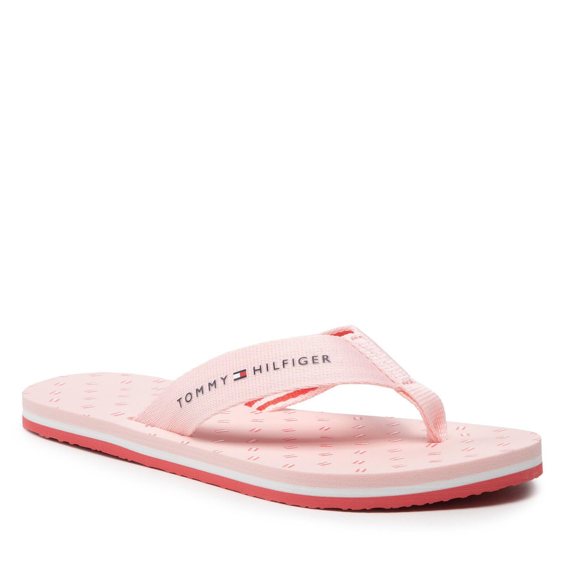 Tommy Hilfiger Джапанки Flags Flat Beach Sandal FW0FW06429 Розов - Pepit.bg