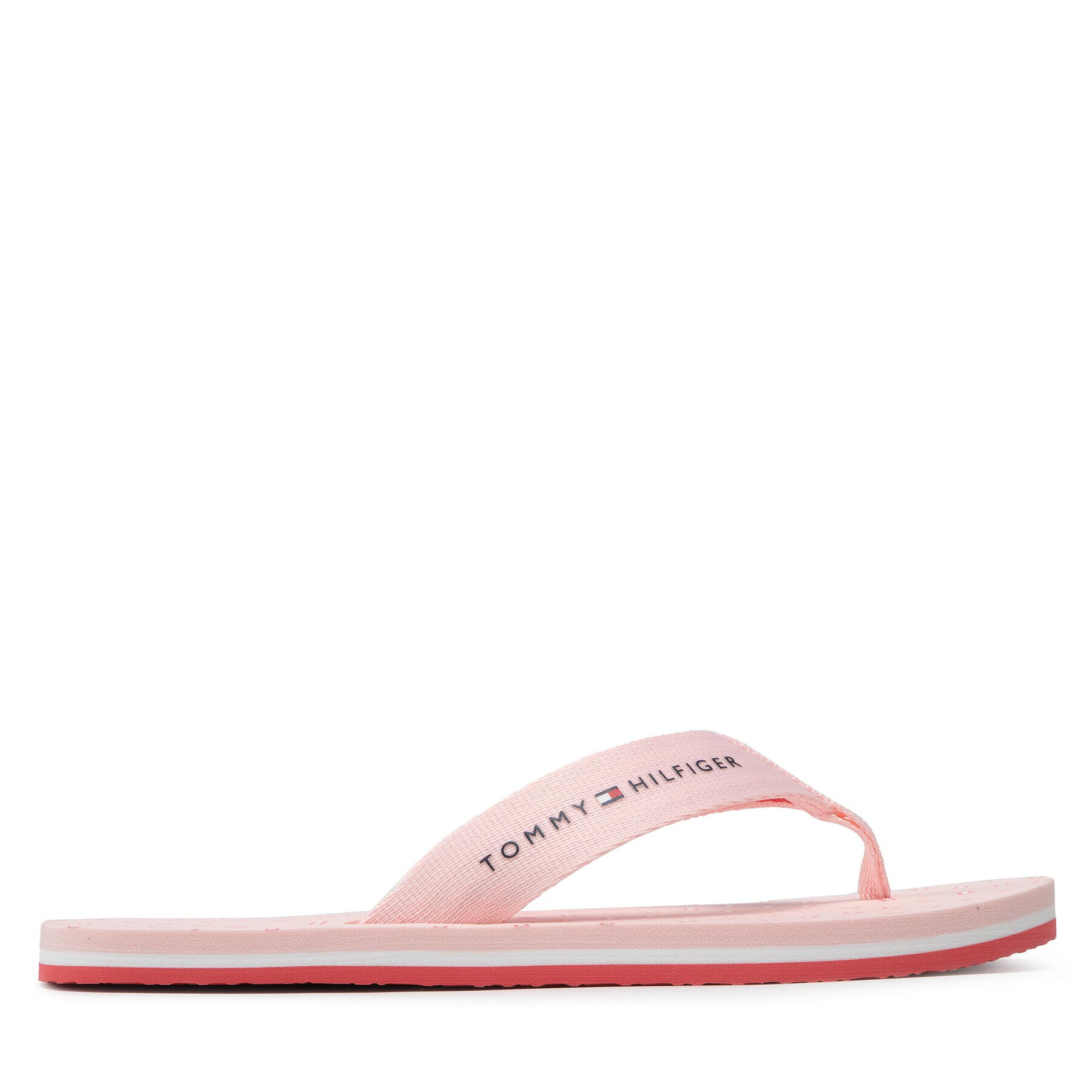 Tommy Hilfiger Джапанки Flags Flat Beach Sandal FW0FW06429 Розов - Pepit.bg