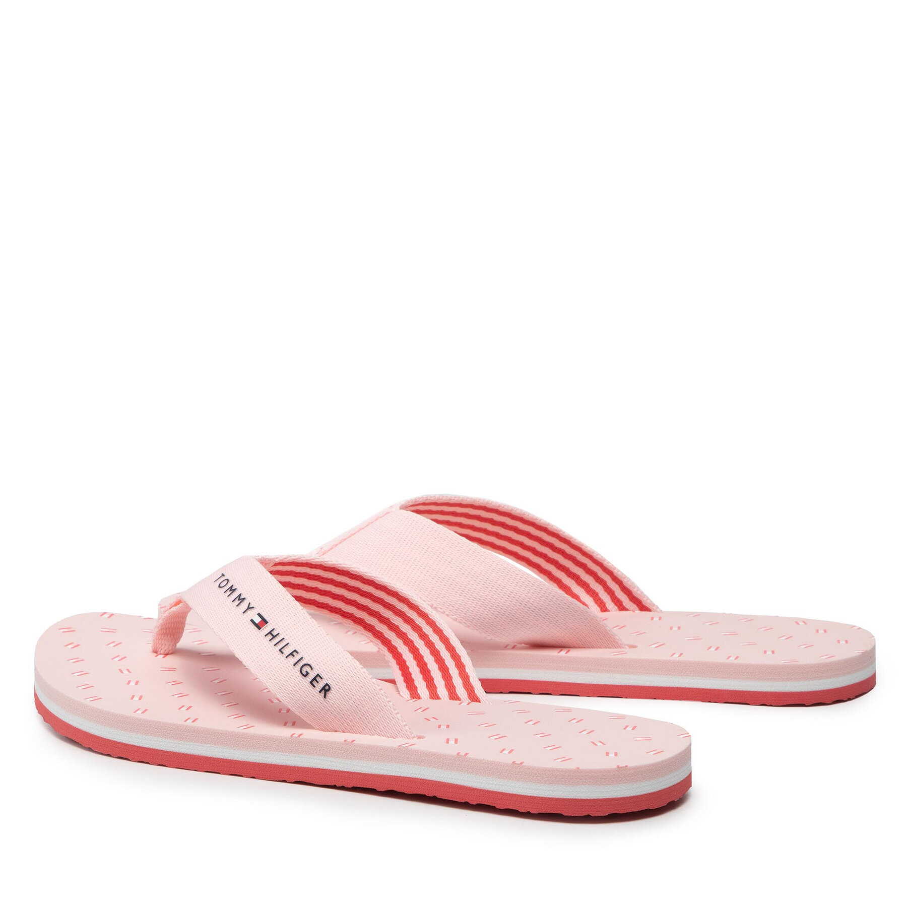 Tommy Hilfiger Джапанки Flags Flat Beach Sandal FW0FW06429 Розов - Pepit.bg