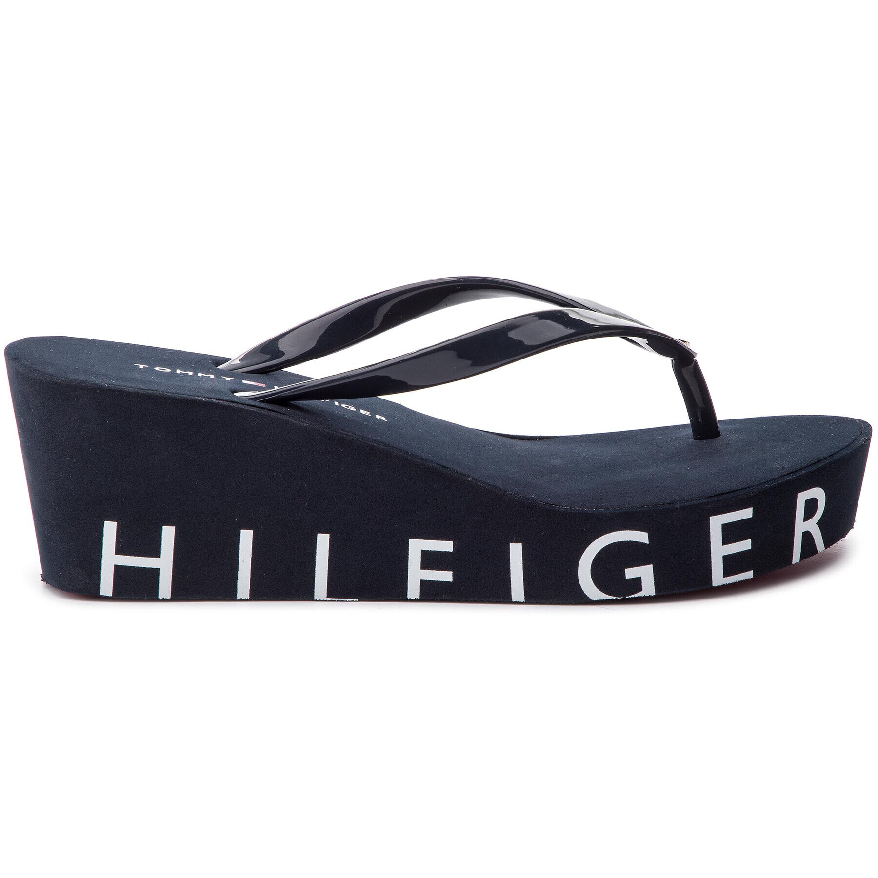 Tommy Hilfiger Джапанки Hilfiger Wedge Beach Sandal FW0FW04057 Тъмносин - Pepit.bg