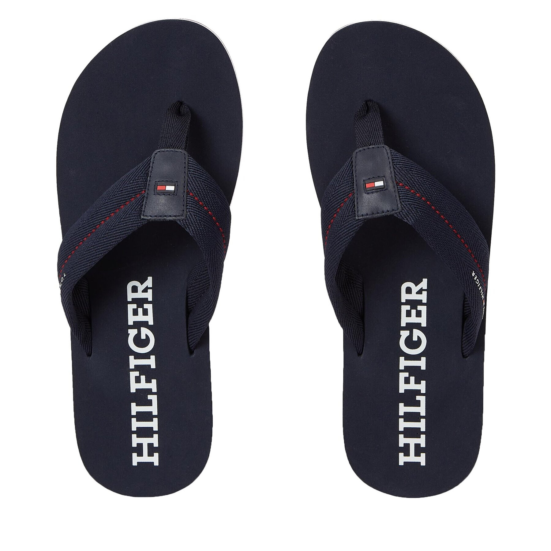 Tommy Hilfiger Джапанки Im Bold Hilfiger Beach Sandal FM0FM04864 Син - Pepit.bg