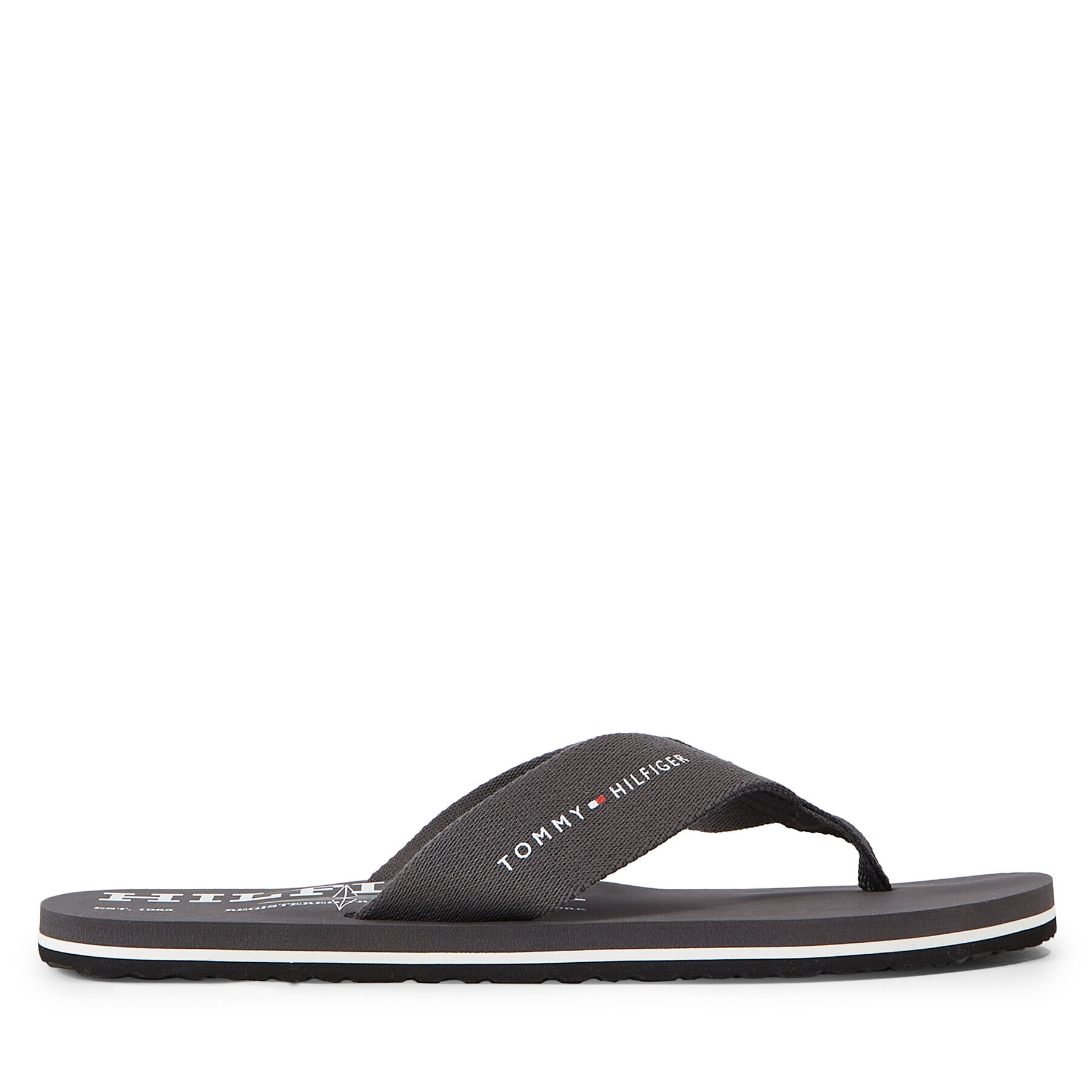 Tommy Hilfiger Джапанки Im R Trademark Beach Sandal FM0FM04863 Сив - Pepit.bg