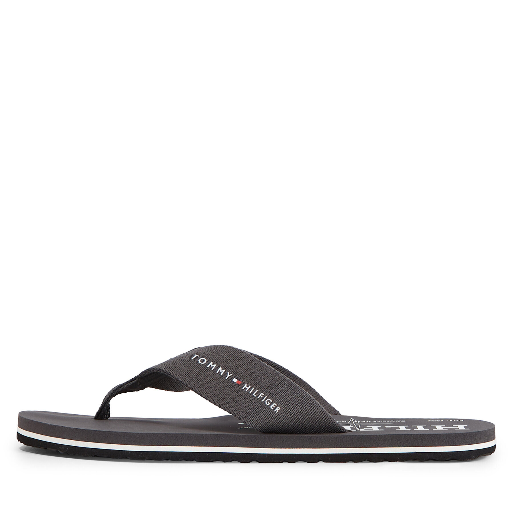 Tommy Hilfiger Джапанки Im R Trademark Beach Sandal FM0FM04863 Сив - Pepit.bg