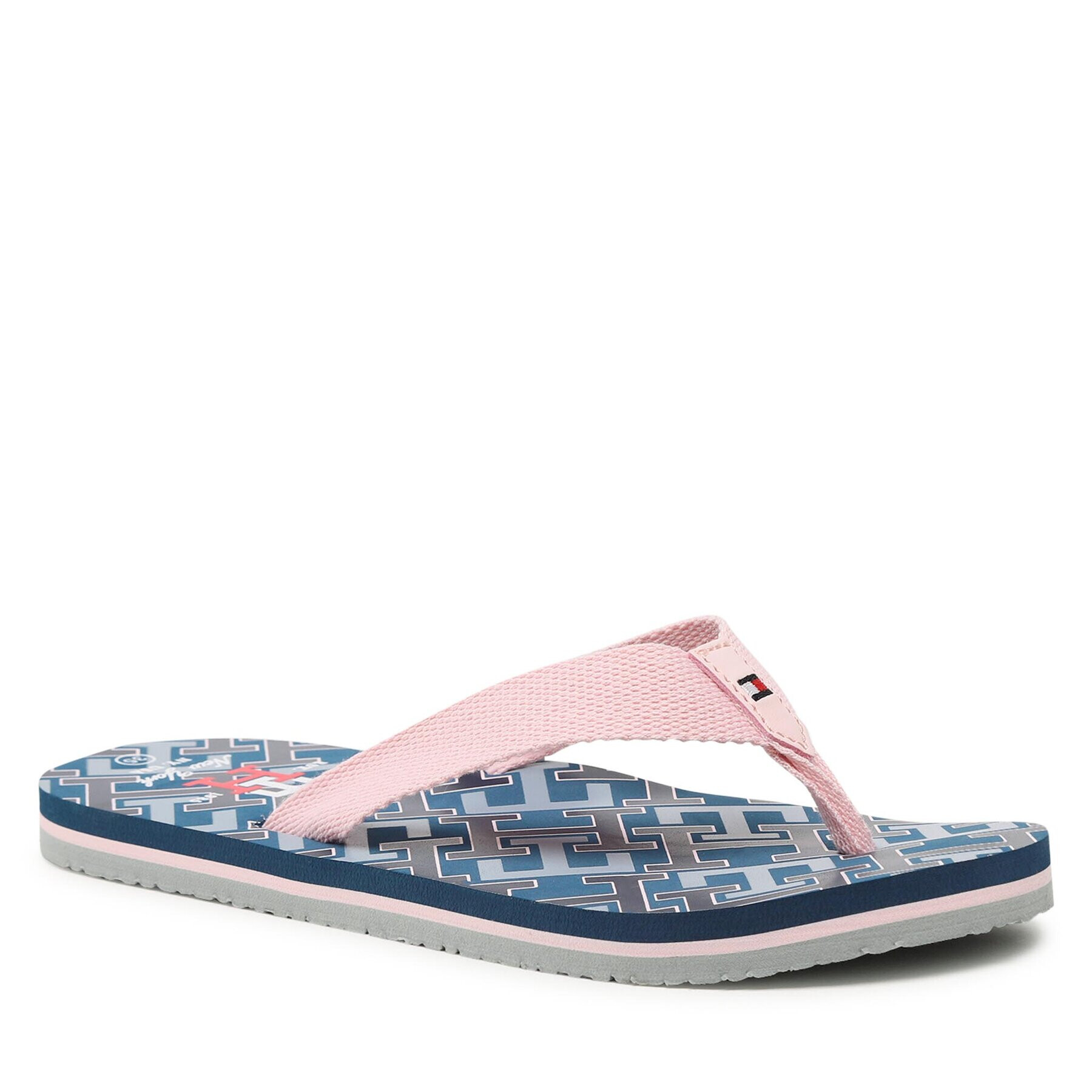 Tommy Hilfiger Джапанки Logo Flip Flop T3A8-32786-0058 S Розов - Pepit.bg