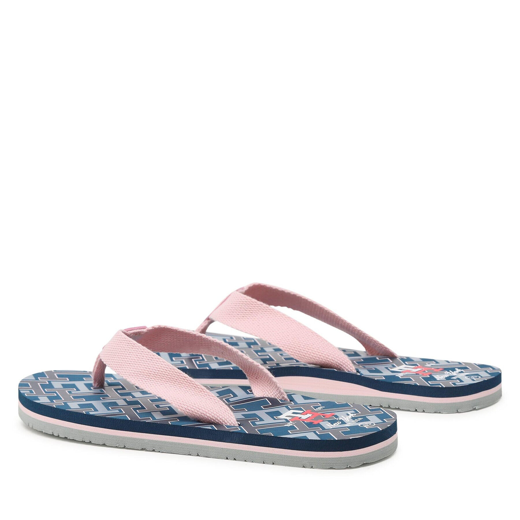 Tommy Hilfiger Джапанки Logo Flip Flop T3A8-32786-0058 S Розов - Pepit.bg