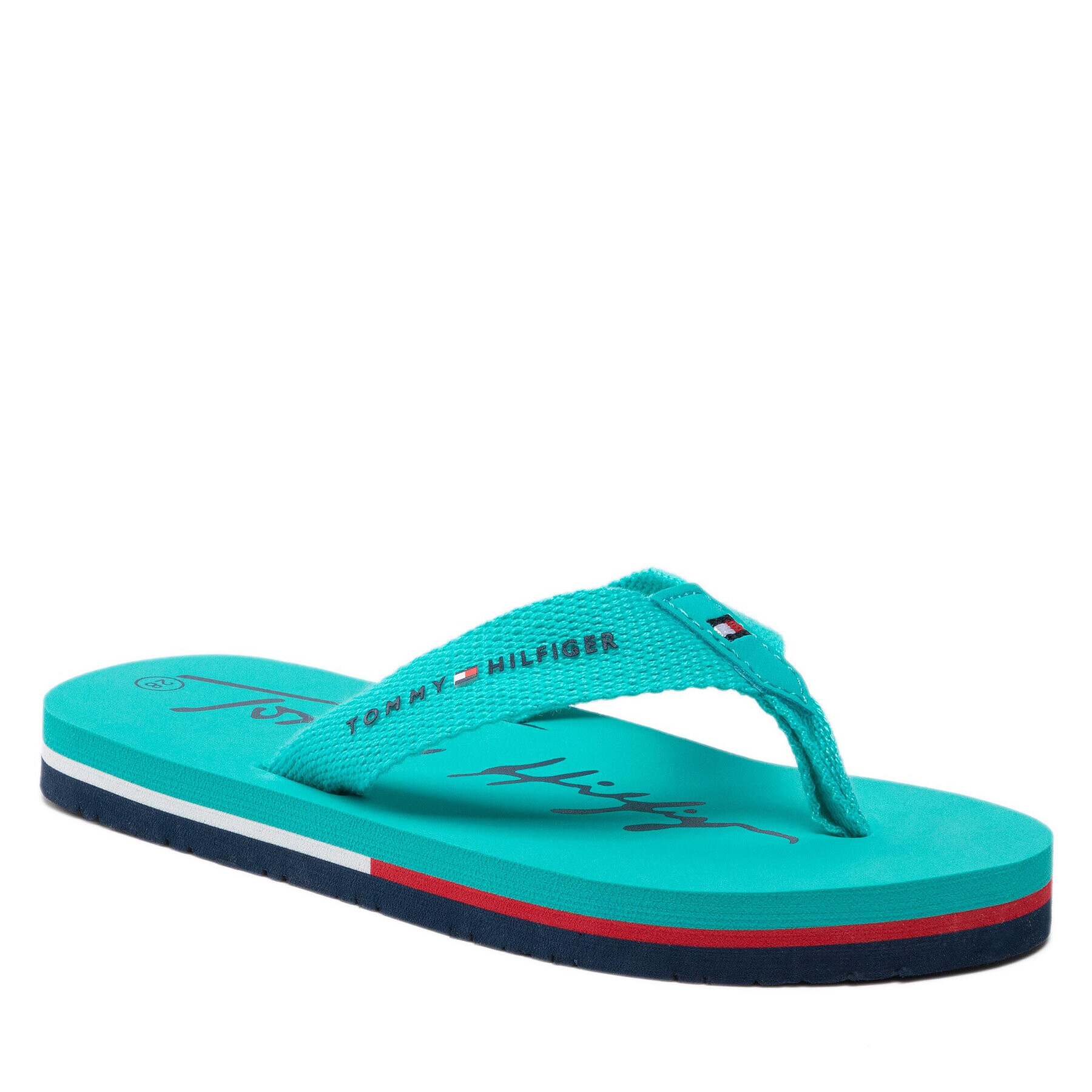 Tommy Hilfiger Джапанки Logo Print Flip Flop -T3A8-32190-0058 M Син - Pepit.bg