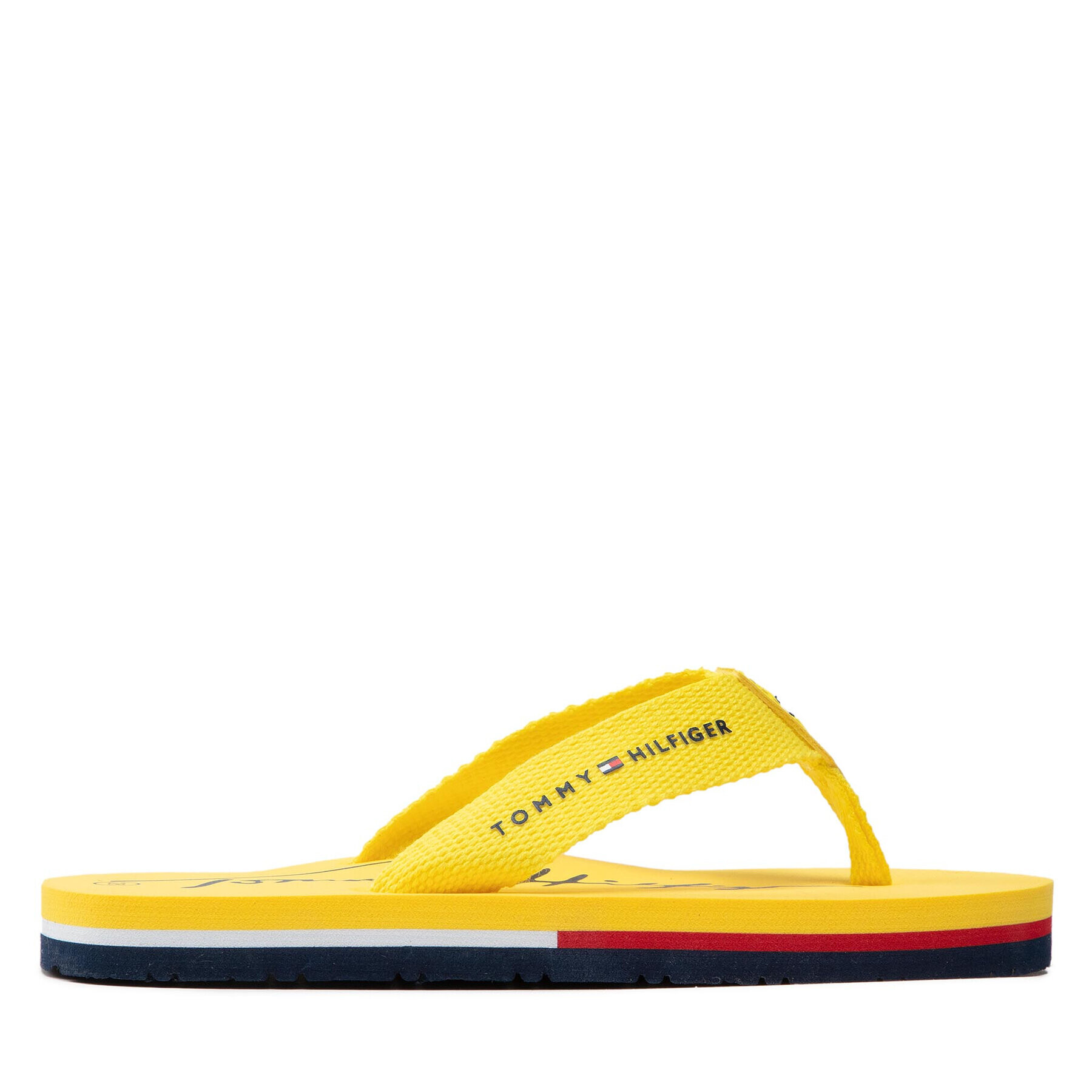 Tommy Hilfiger Джапанки Logo Print Flip Flop T3A8-32190-0058 M Жълт - Pepit.bg