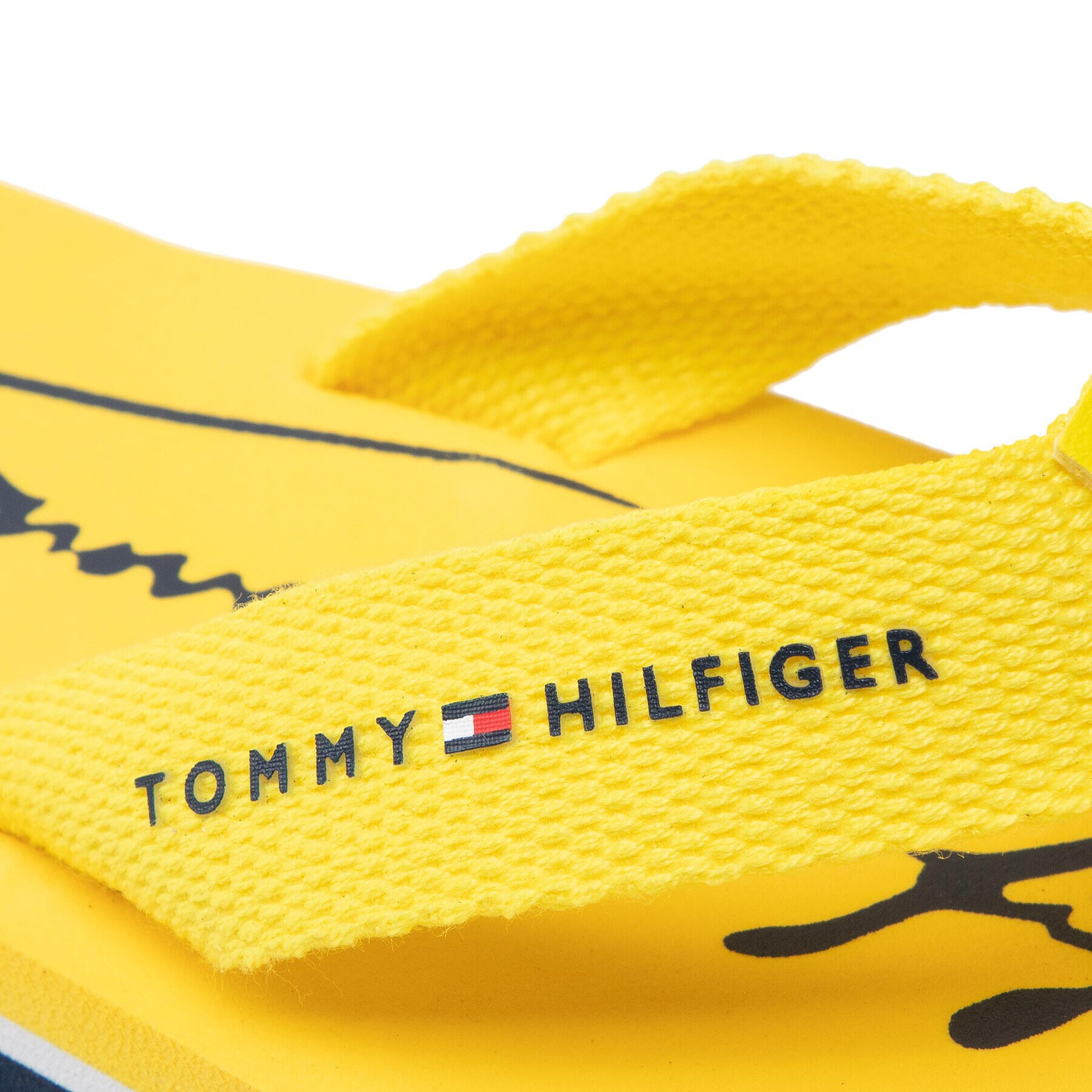 Tommy Hilfiger Джапанки Logo Print Flip Flop T3A8-32190-0058 M Жълт - Pepit.bg