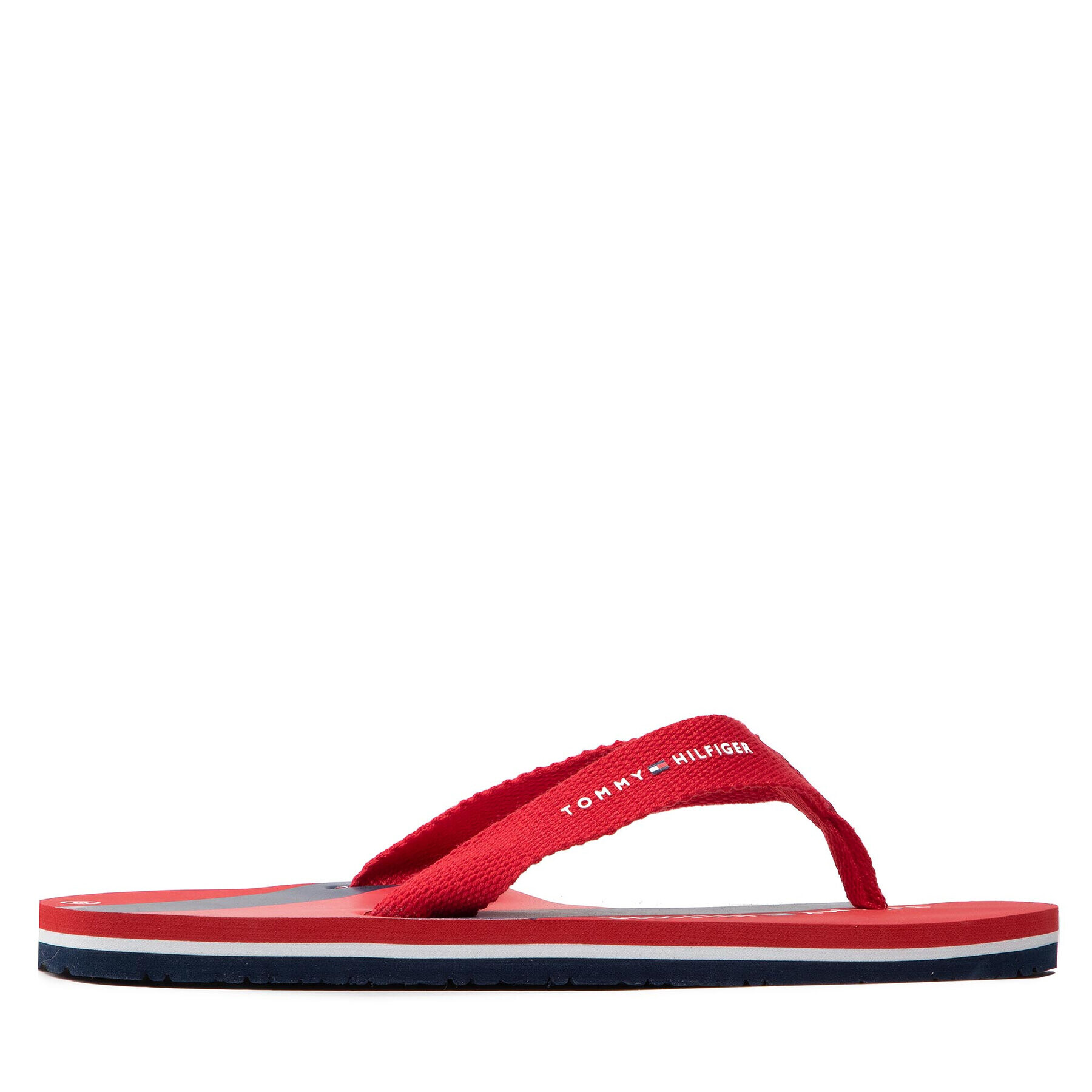 Tommy Hilfiger Джапанки Logo Print Flip Flop T3A8-32190-0058 S Червен - Pepit.bg