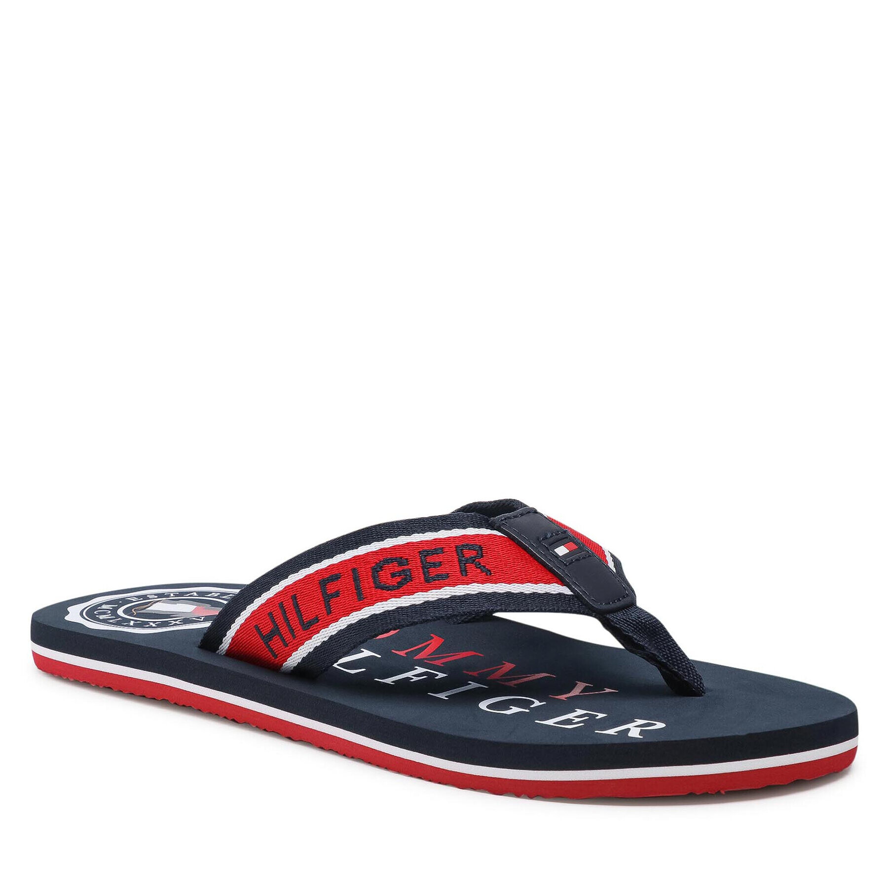 Tommy Hilfiger Джапанки Martime Beach Sandal FM0FM03385 Тъмносин - Pepit.bg