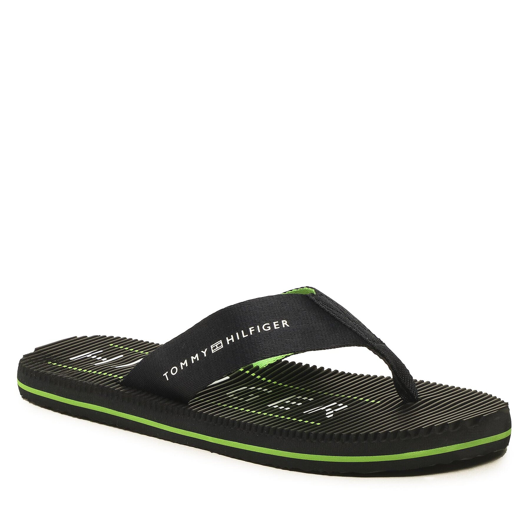 Tommy Hilfiger Джапанки Massage Footbed Beach Sandal FM0FM04474 Тъмносин - Pepit.bg