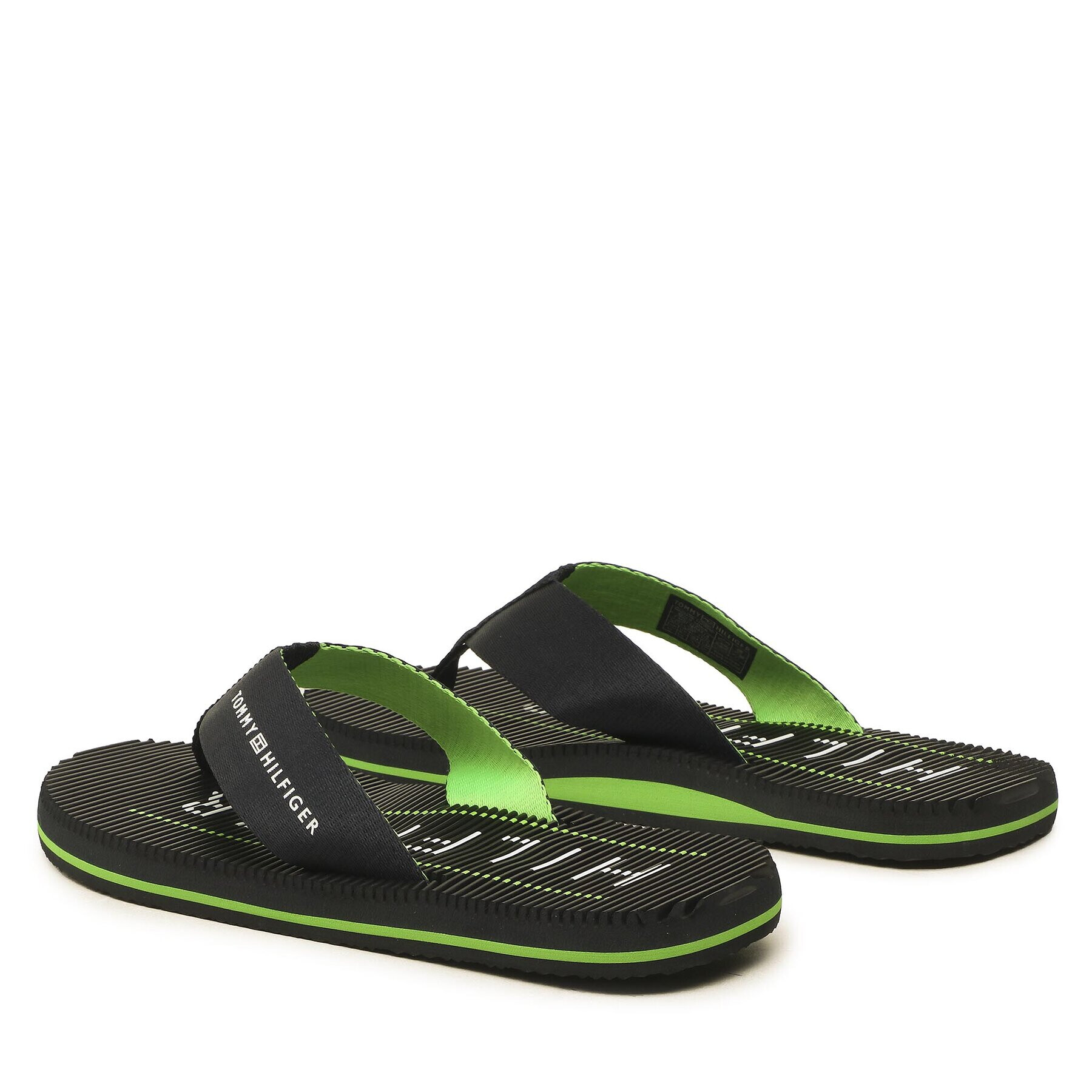 Tommy Hilfiger Джапанки Massage Footbed Beach Sandal FM0FM04474 Тъмносин - Pepit.bg