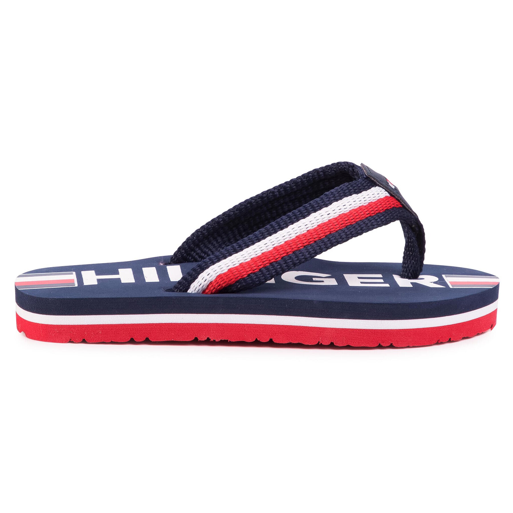 Tommy Hilfiger Джапанки Maxi Lettering Print Flip Flop T3B0-30753-0058 M Тъмносин - Pepit.bg