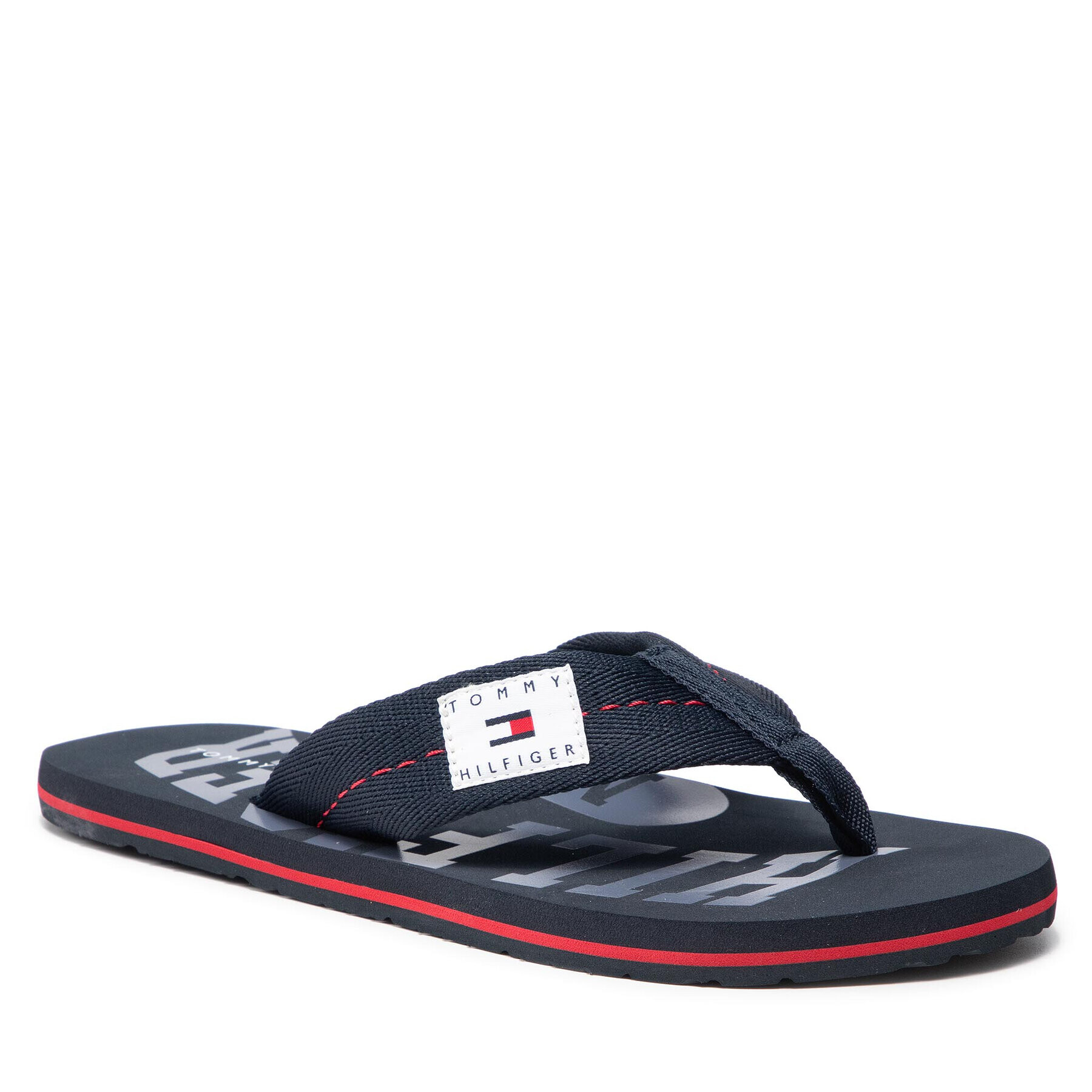 Tommy Hilfiger Джапанки Patch Beach Sandal FM0FM03820 Тъмносин - Pepit.bg