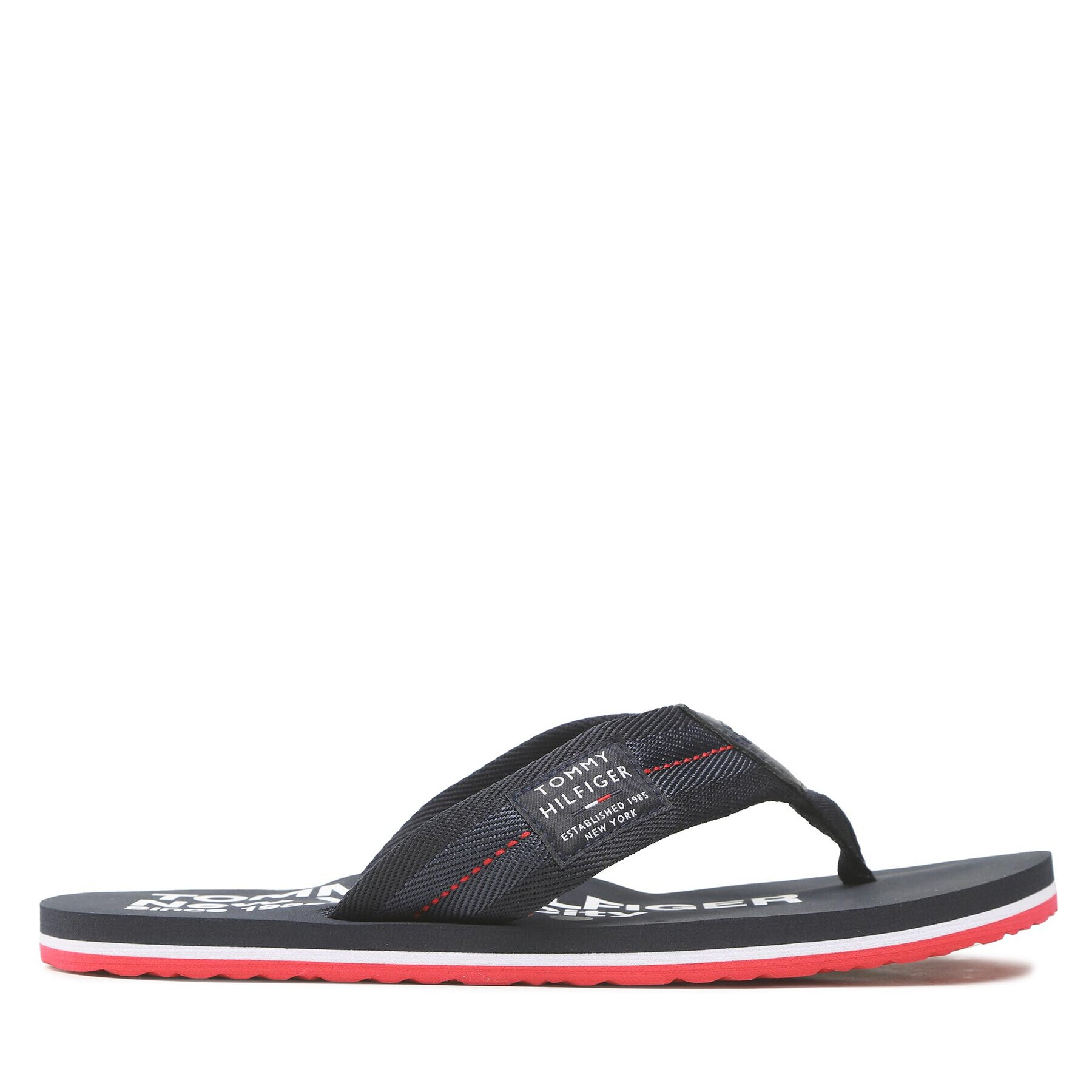 Tommy Hilfiger Джапанки Patch Beach Sandal FM0FM04410 Тъмносин - Pepit.bg
