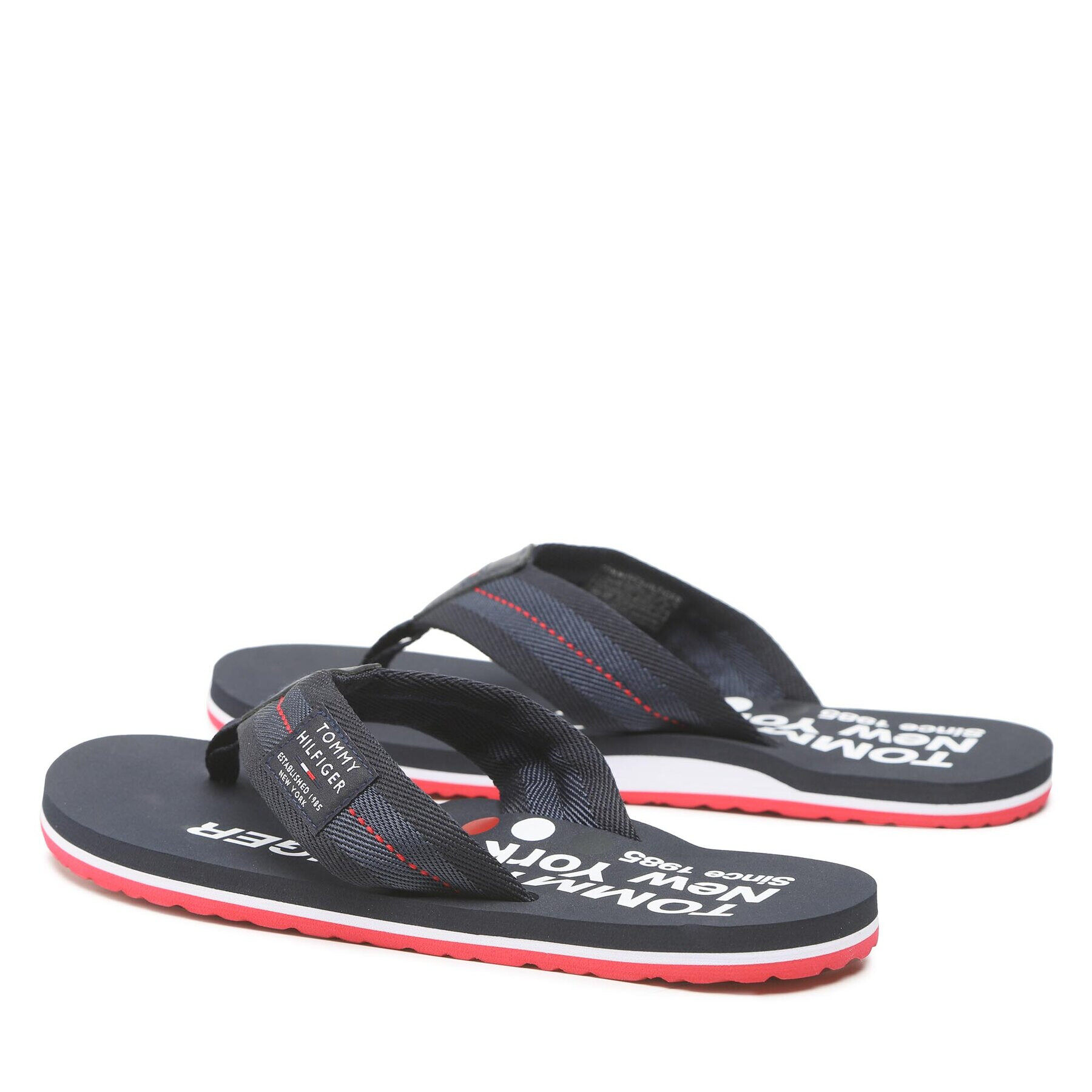 Tommy Hilfiger Джапанки Patch Beach Sandal FM0FM04410 Тъмносин - Pepit.bg