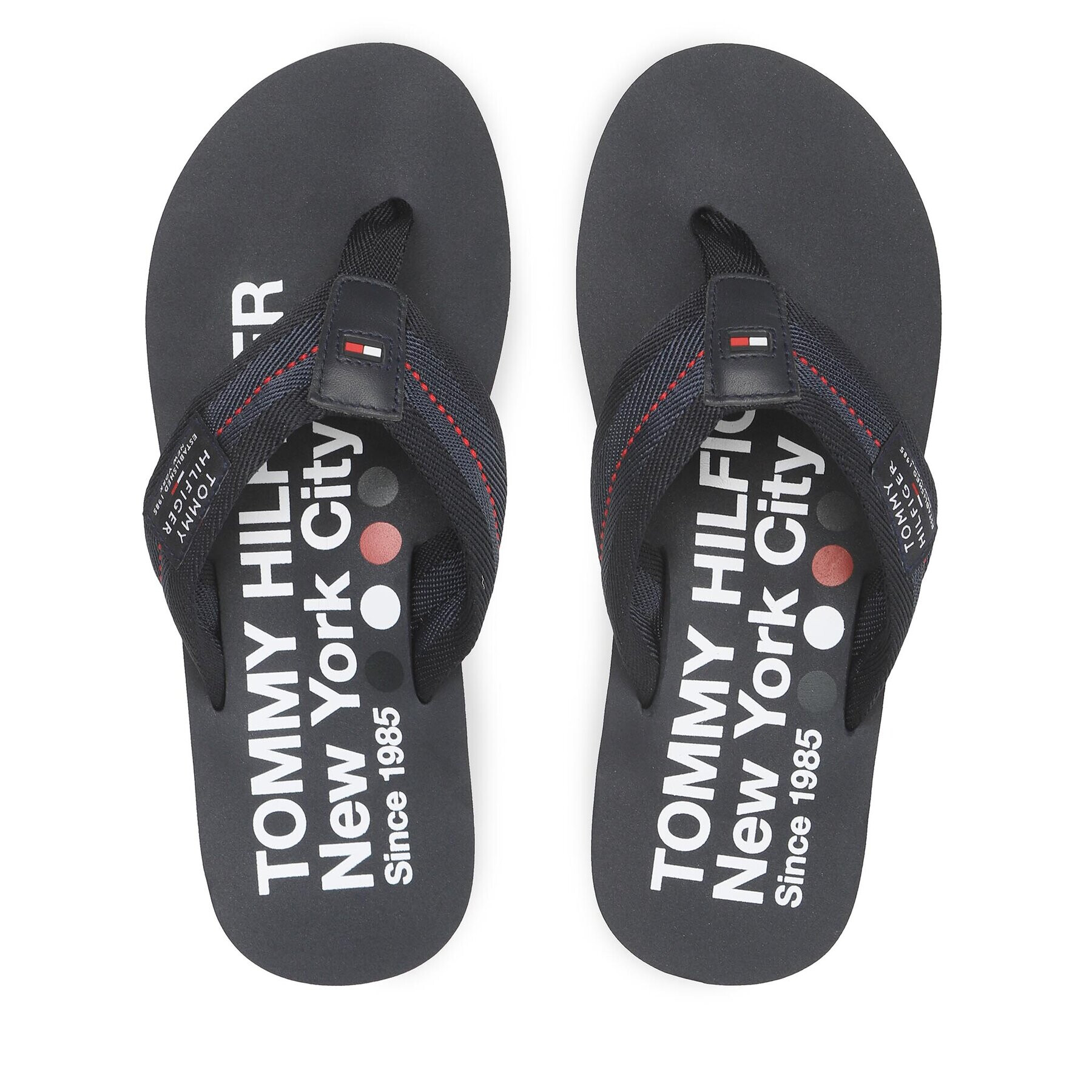 Tommy Hilfiger Джапанки Patch Beach Sandal FM0FM04410 Тъмносин - Pepit.bg