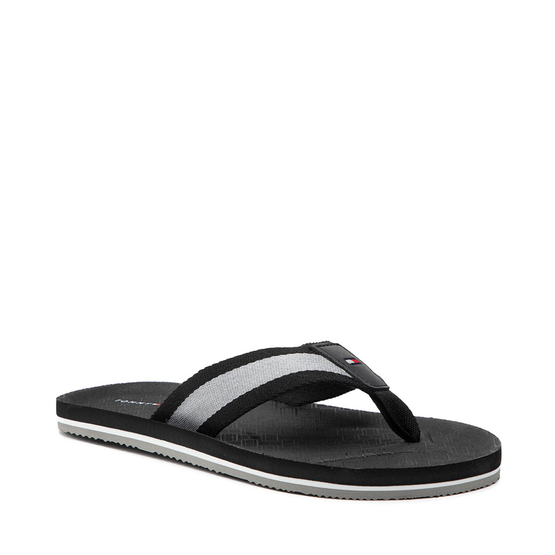 Tommy Hilfiger Джапанки Printed Comfort Beach Sandal FM0FM03639 Черен - Pepit.bg