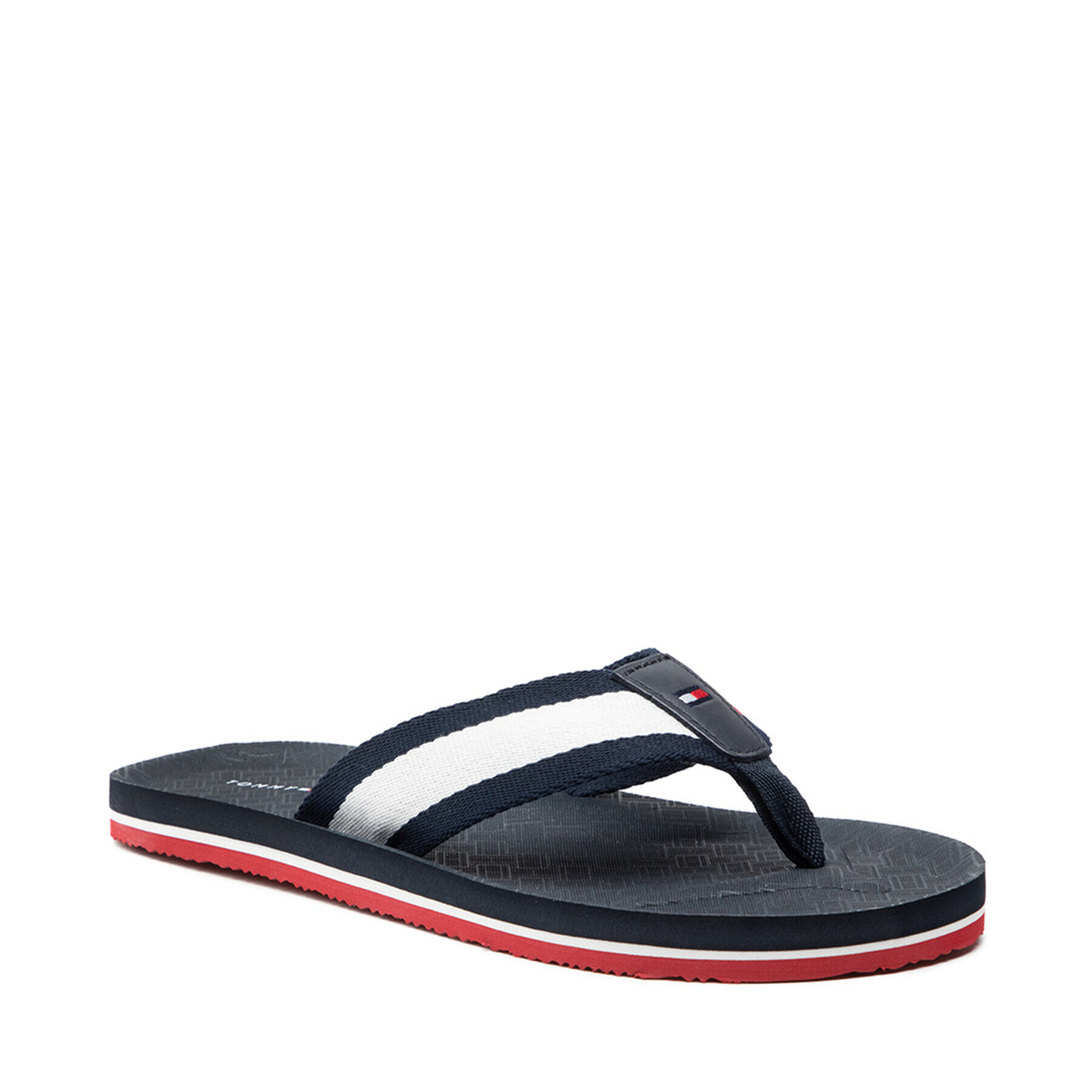 Tommy Hilfiger Джапанки Printed Comfort Beach Sandal FM0FM03639 Тъмносин - Pepit.bg