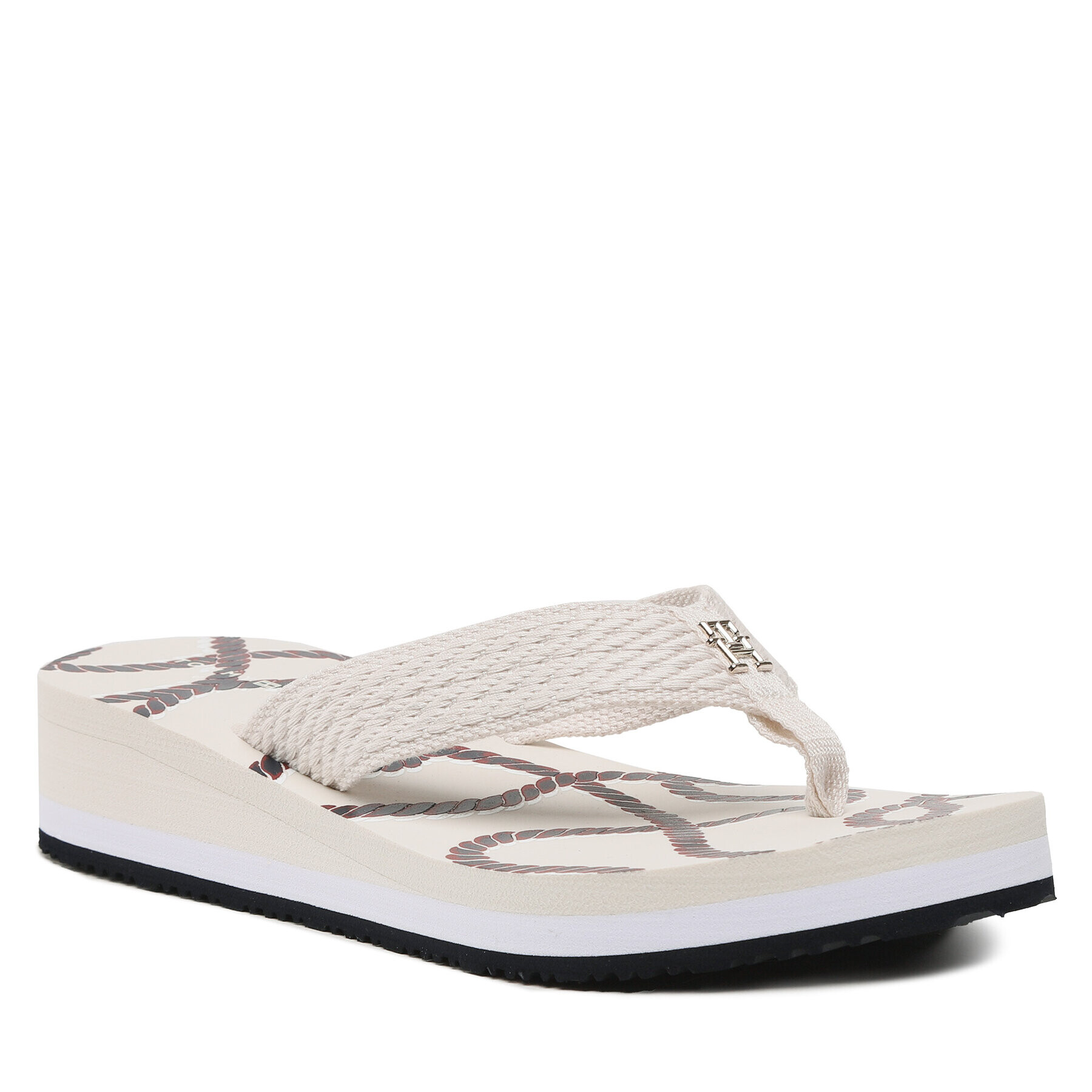 Tommy Hilfiger Джапанки Rope M Wedge Sandal FW0FW07148 Екрю - Pepit.bg